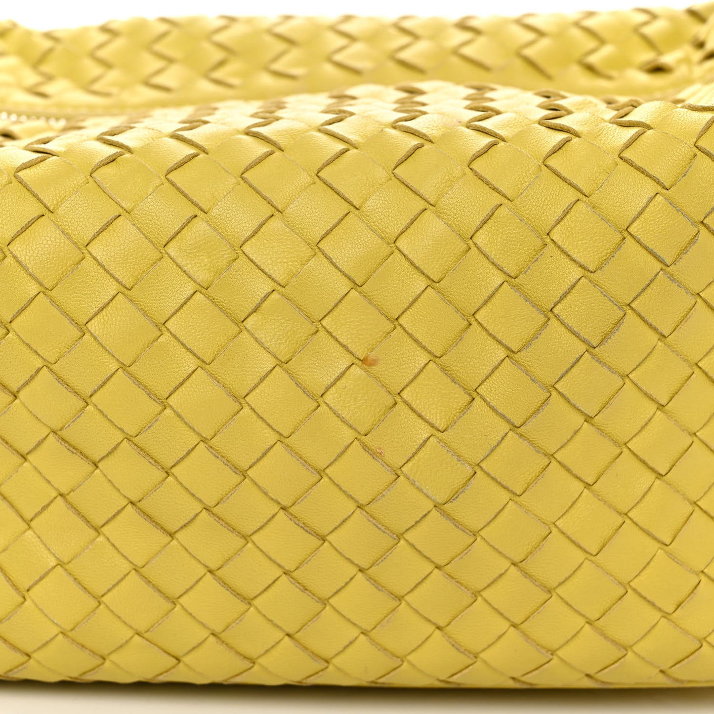 Nappa Intrecciato Small Shoulder Bag Chartreuse