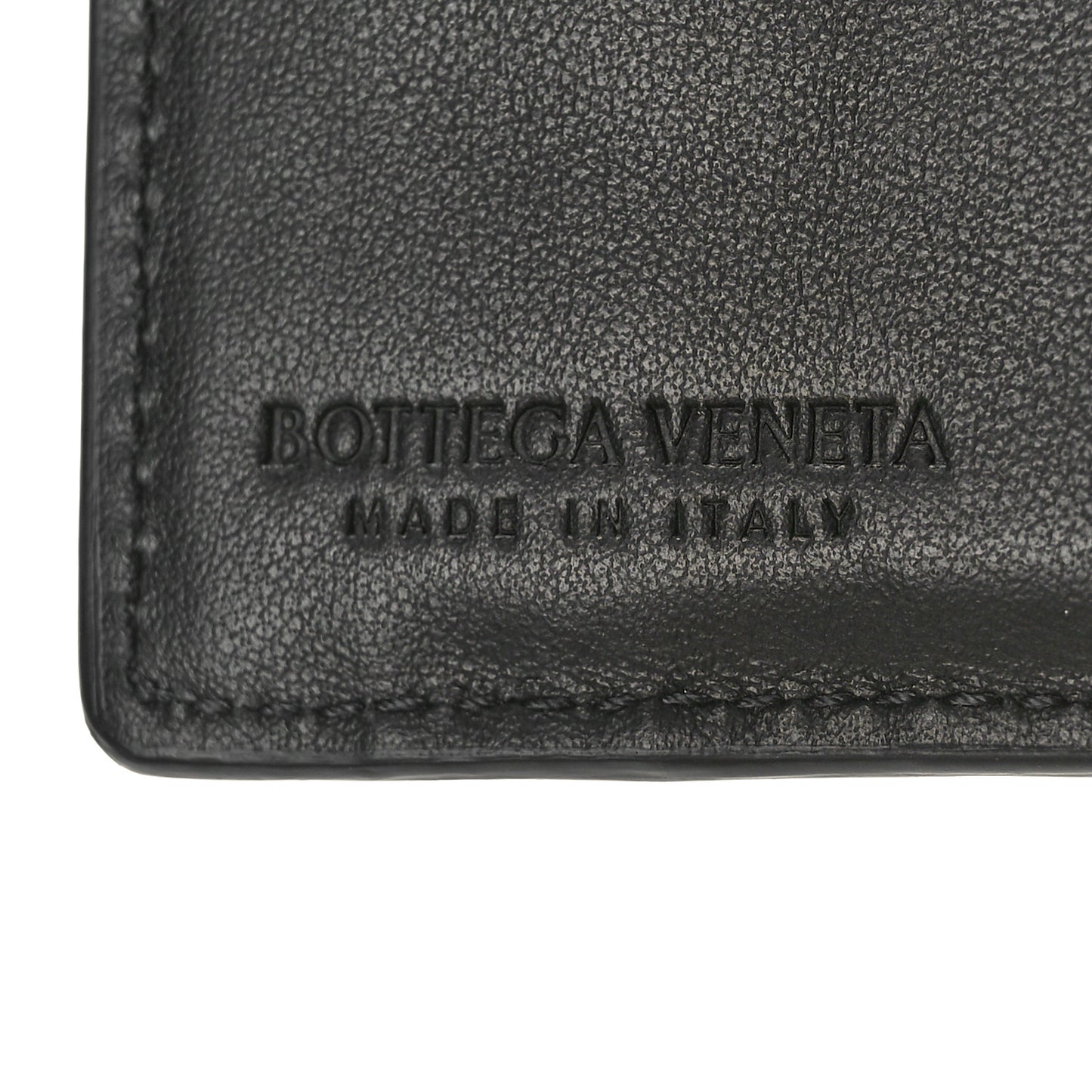 Nappa Intrecciato Medium Bi-Fold Wallet Black