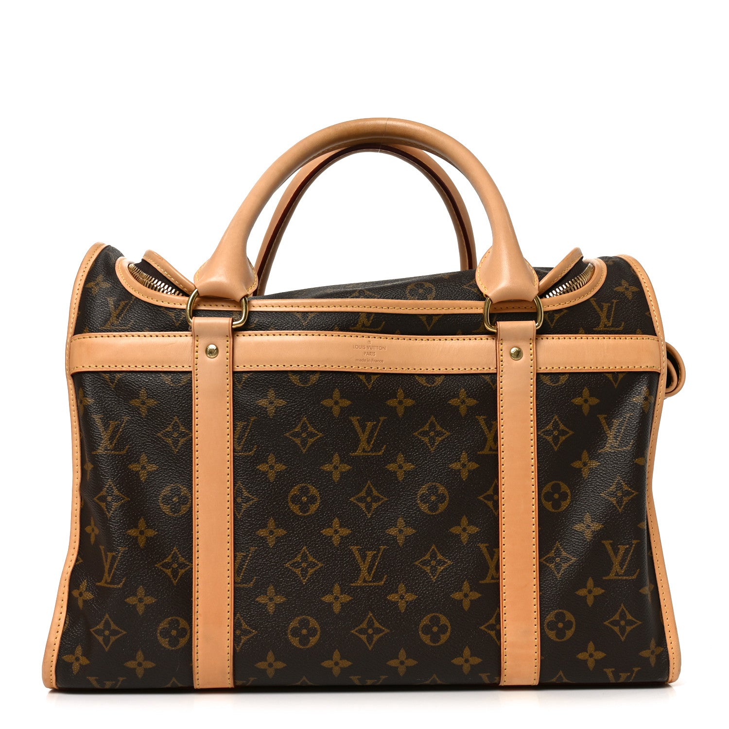 LOUIS VUITTON モノグラムサックシャン50ドッグキャリーペット用 Louis Vuitton Monogram Dog Carrier 50 1879646 – FASHIONPHILE