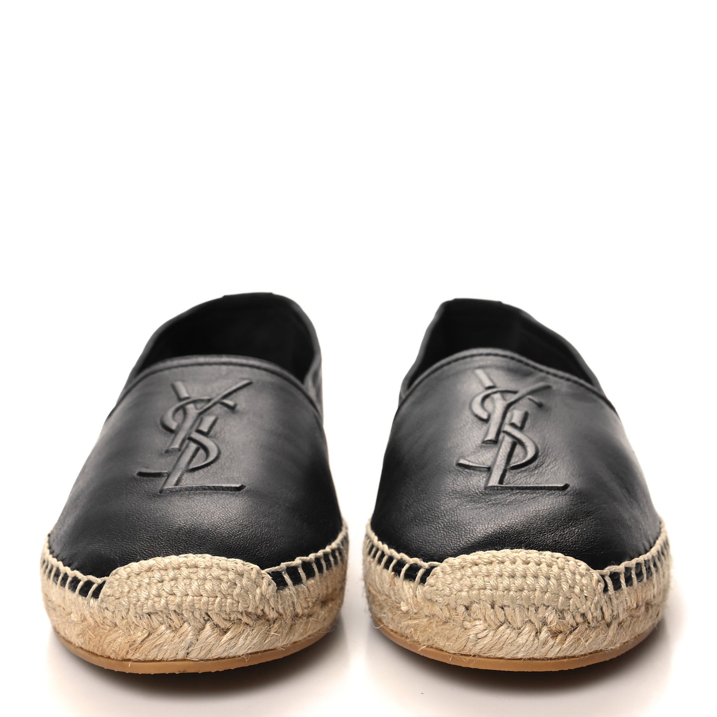 Lambskin Monogram Espadrilles 40.5 Black