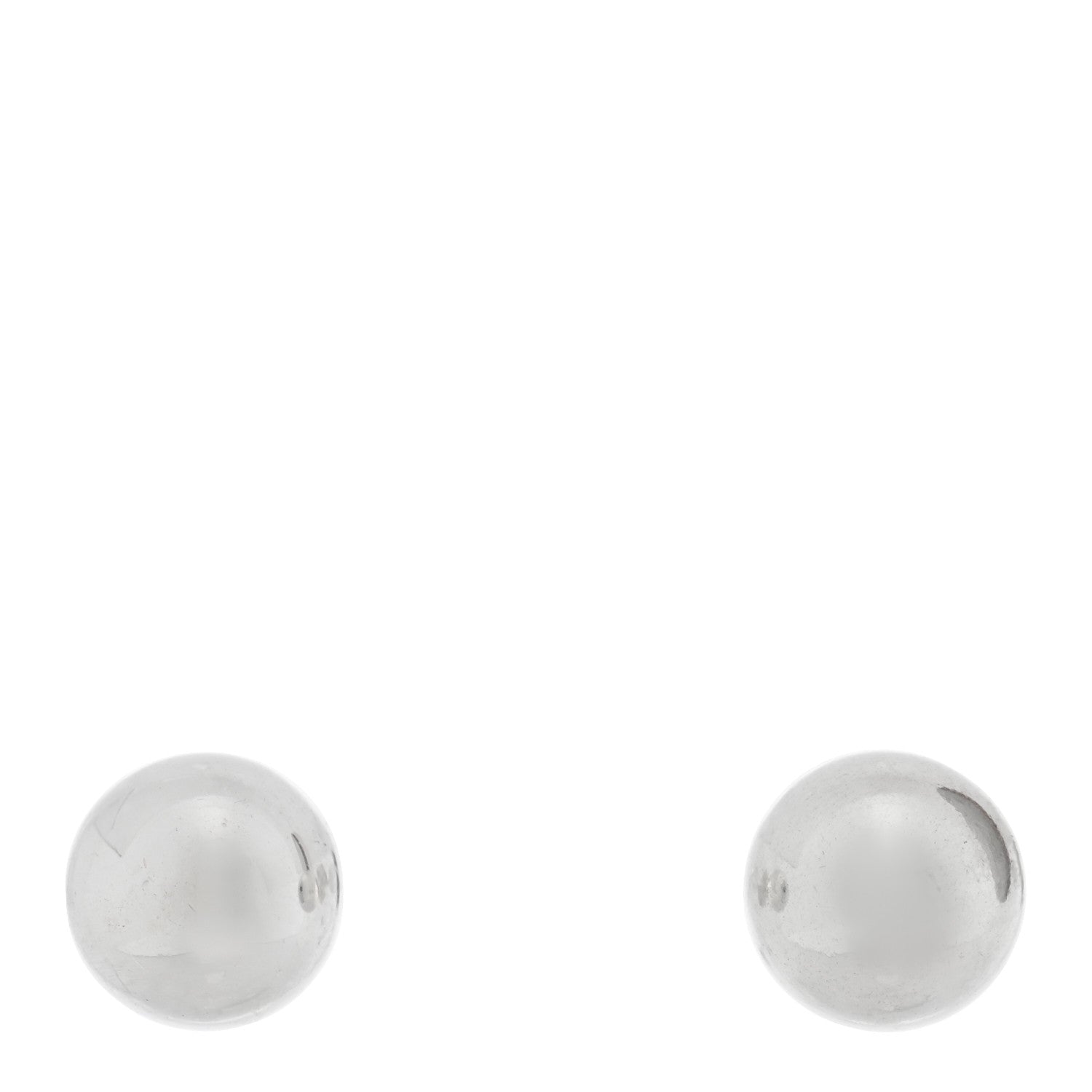 Tiffany Sterling Silver 8mm HardWear Ball Earrings 1 of 4