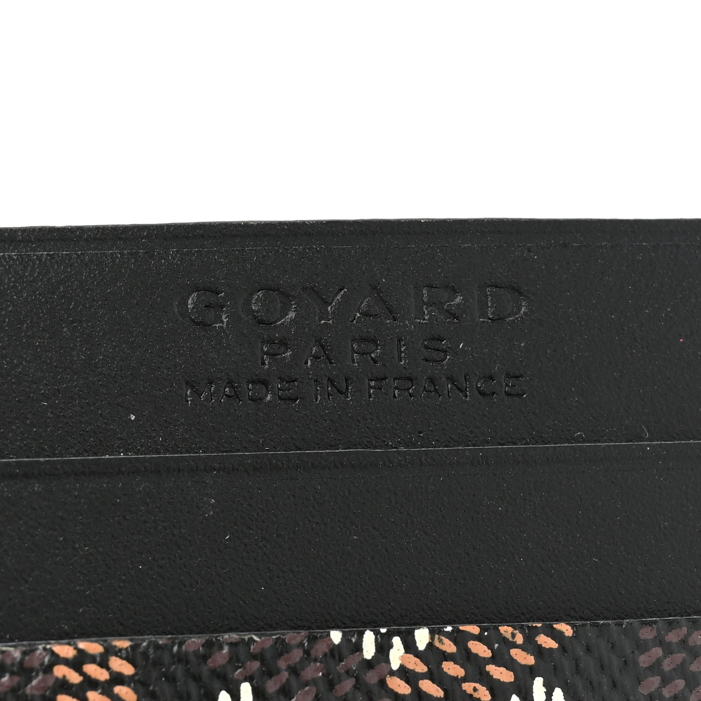 Goyardine Saint Sulpice Card Holder Black