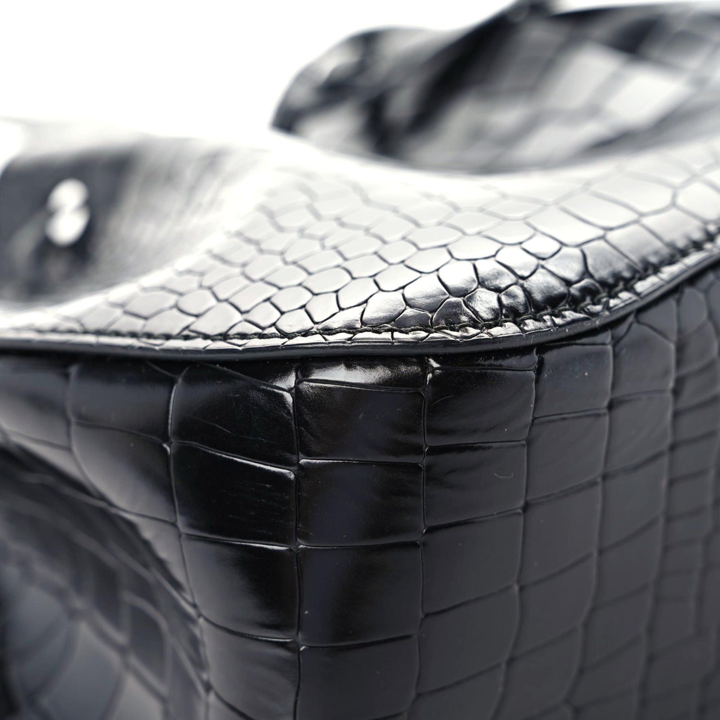 Alligator Rose-Marie 19 Bag Black