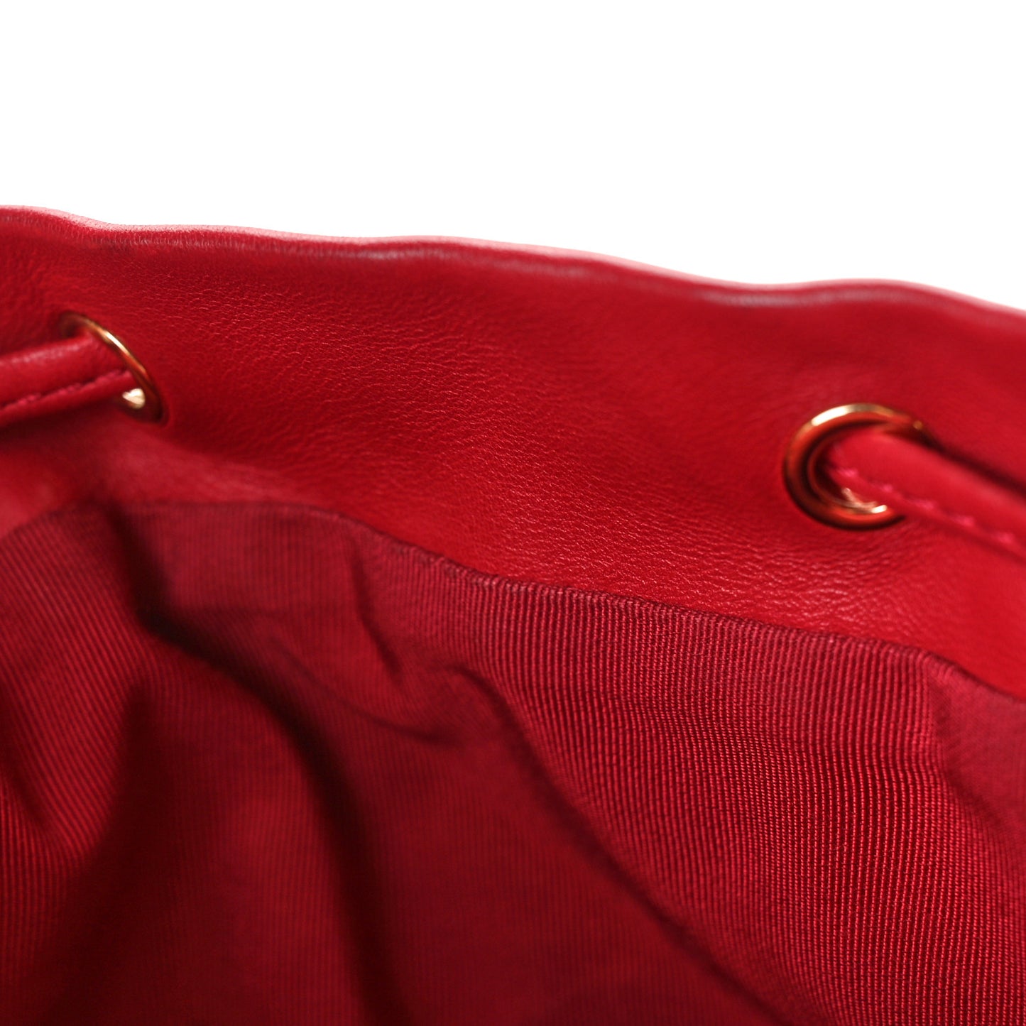 Lambskin Quilted Small Urban Spirit Backpack Red