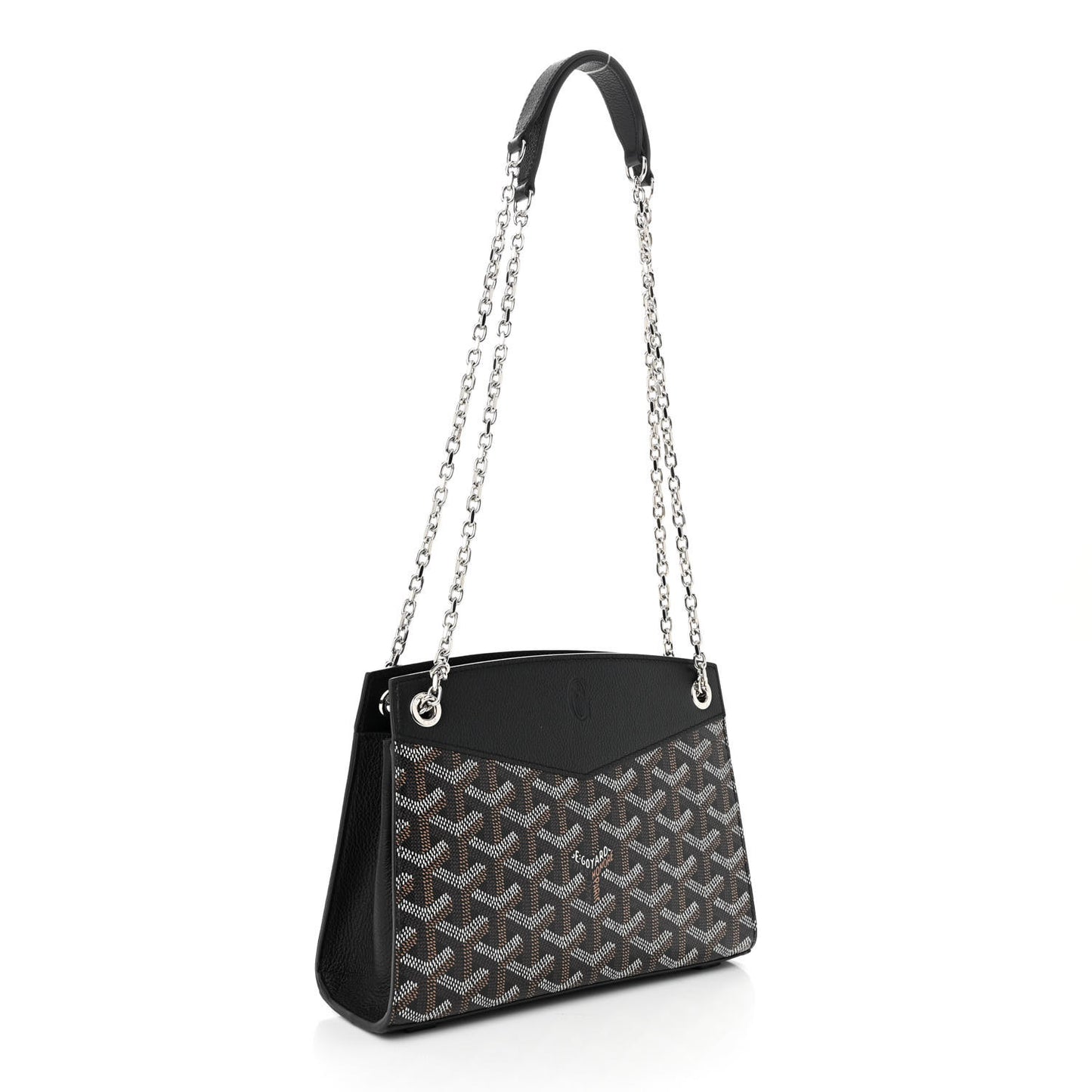 Goyardine Mini Rouette Structure Black