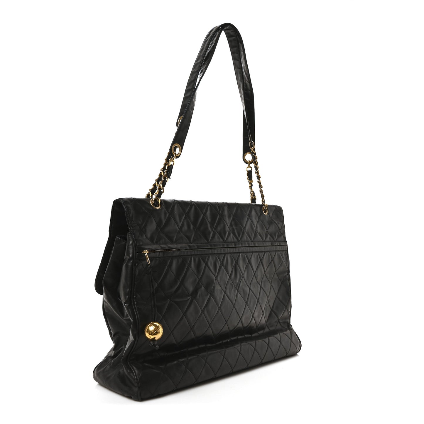 Vinyl XXL Jumbo Maxi Flap Bag