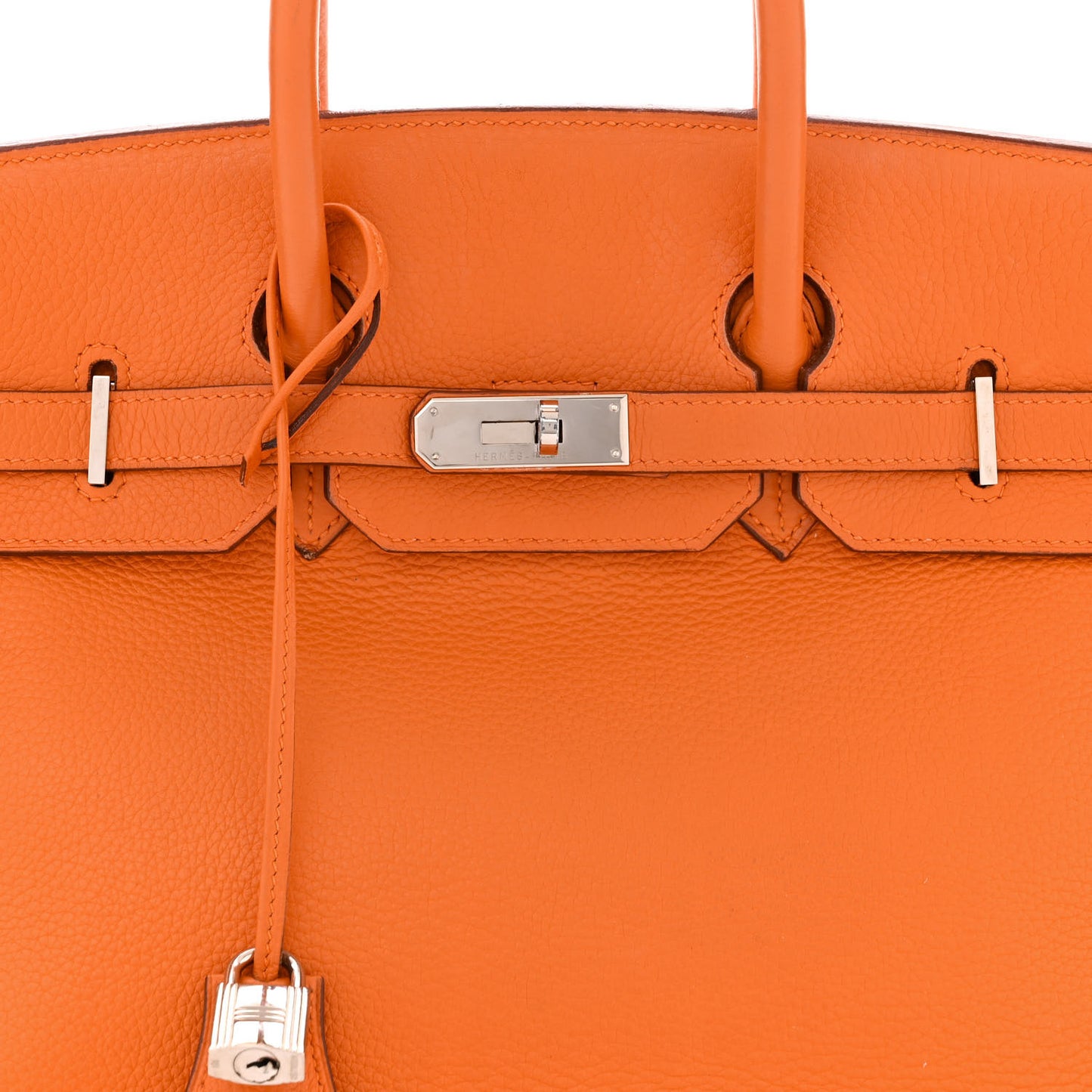 Taurillon Clemence Birkin 35 Orange