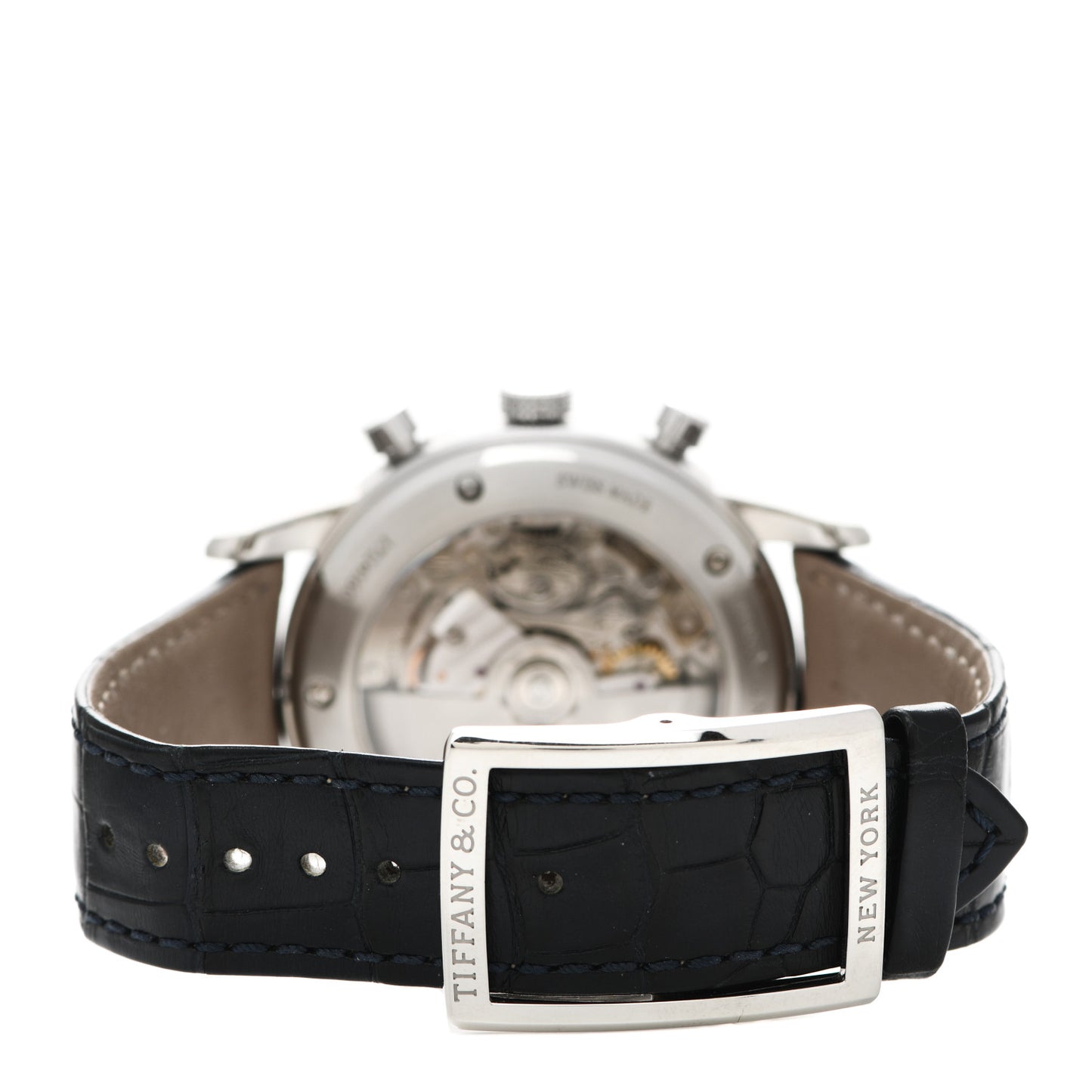 Stainless Steel Alligator 42mm CT60 Chronograph Automatic Watch Blue