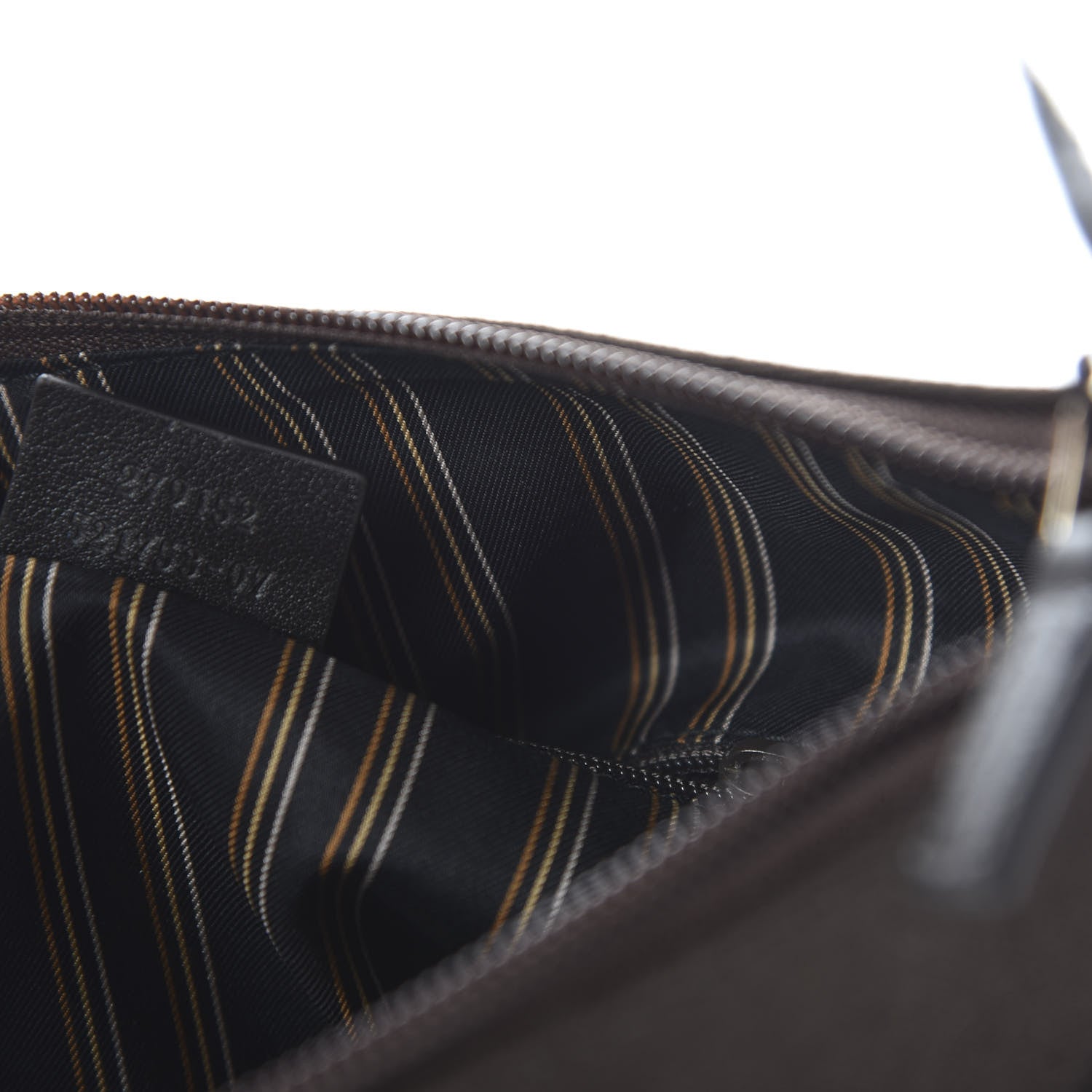 Gucci Guccissima Trim Canvas Hobo Dark Brown 9 of 10