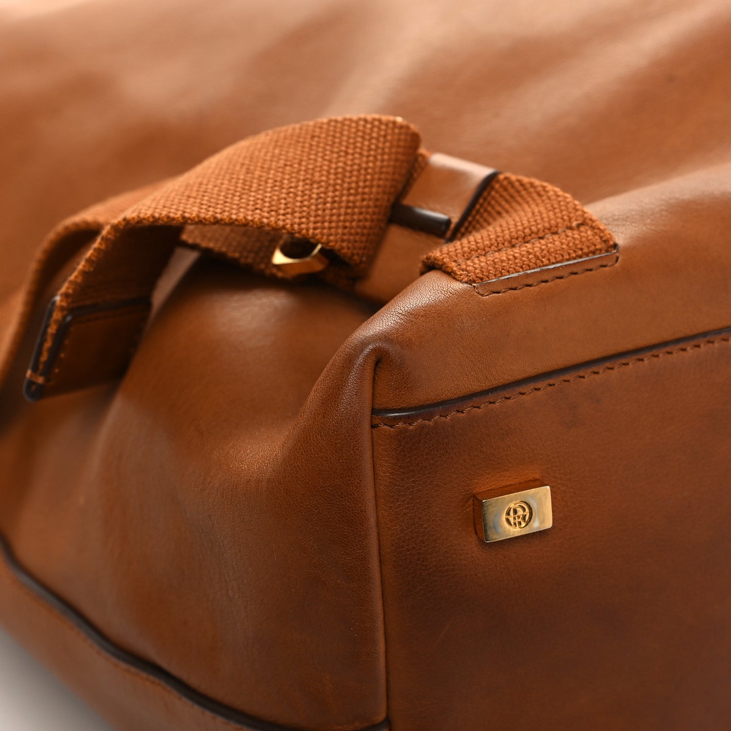 Saddle Calfskin Backpack 11 Brandy