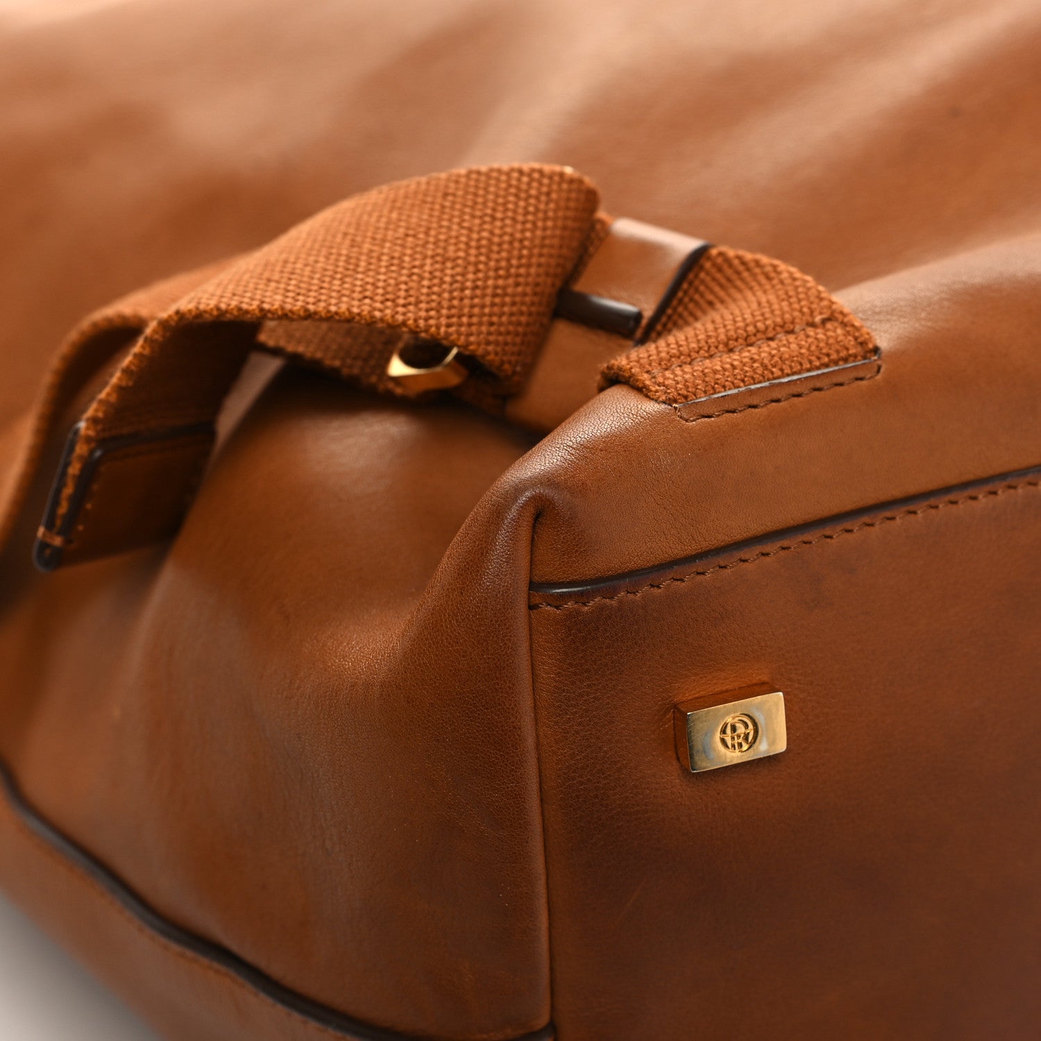 The Row Saddle Calfskin Backpack 11 Brandy 11 of 14