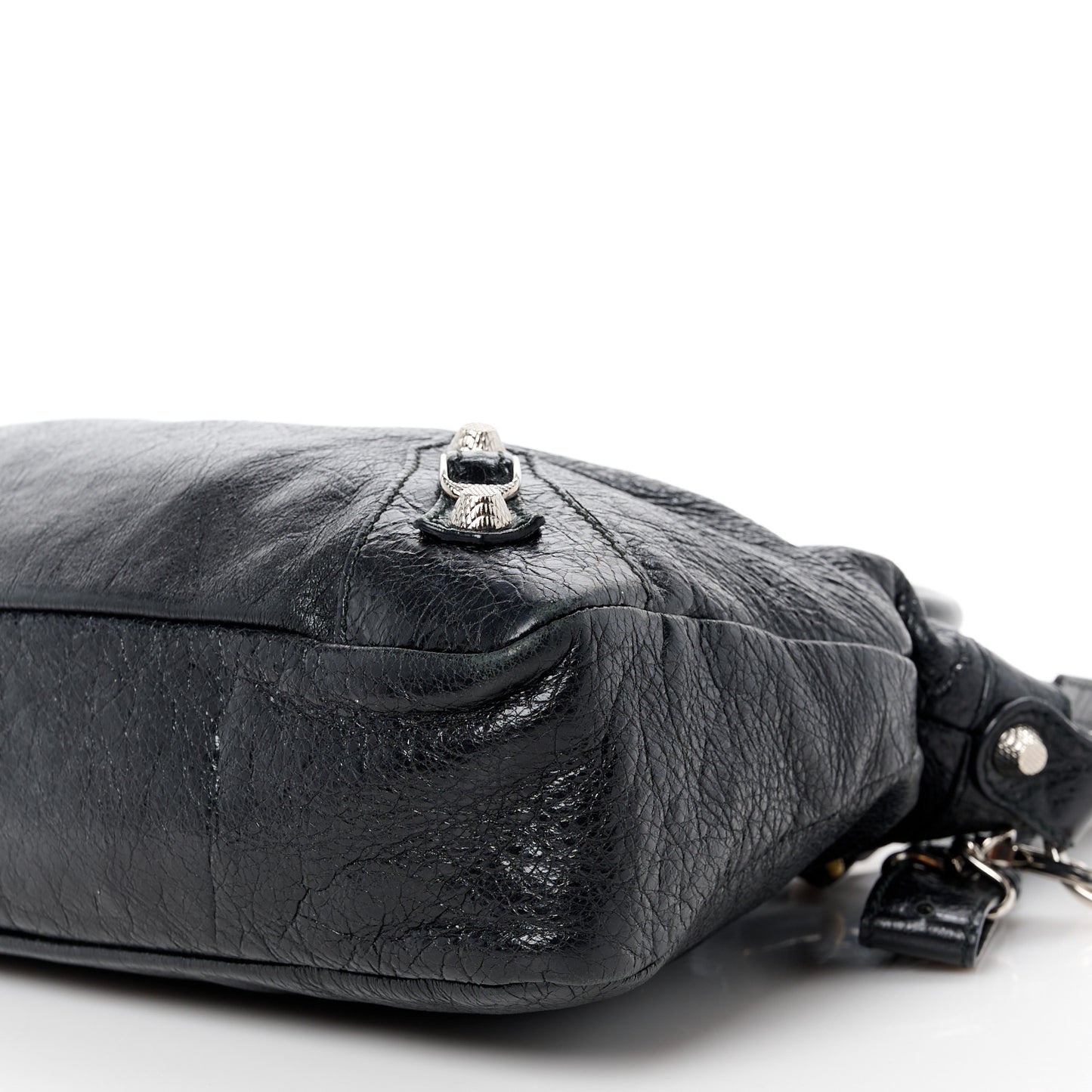 Agneau Giant 12 Silver Hardware Town Black