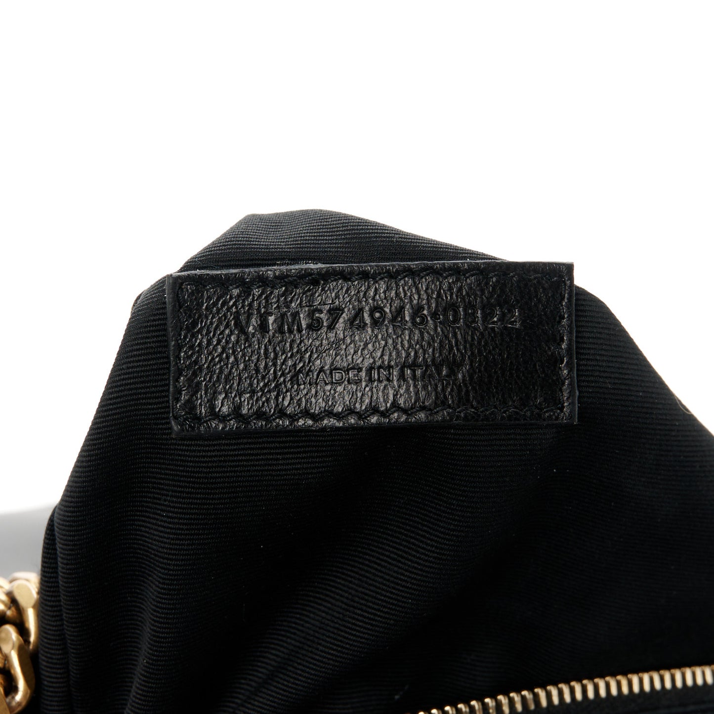 Shearling Y Quilted Monogram Medium Loulou Chain Satchel Black