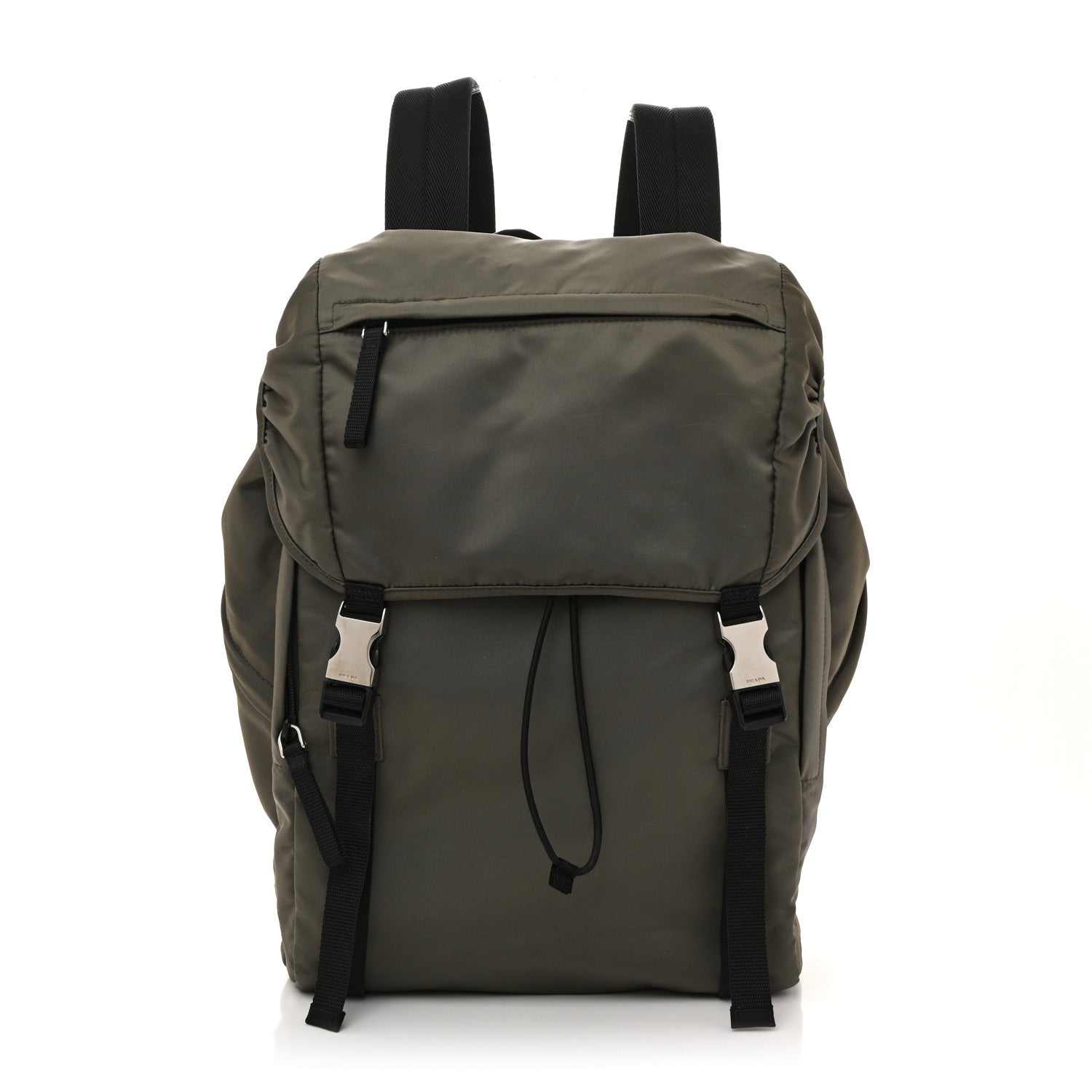 prada tessuto montagn backpack プラダ Prada Tessuto Nylon Montagna Double Buckle Backpack Militare