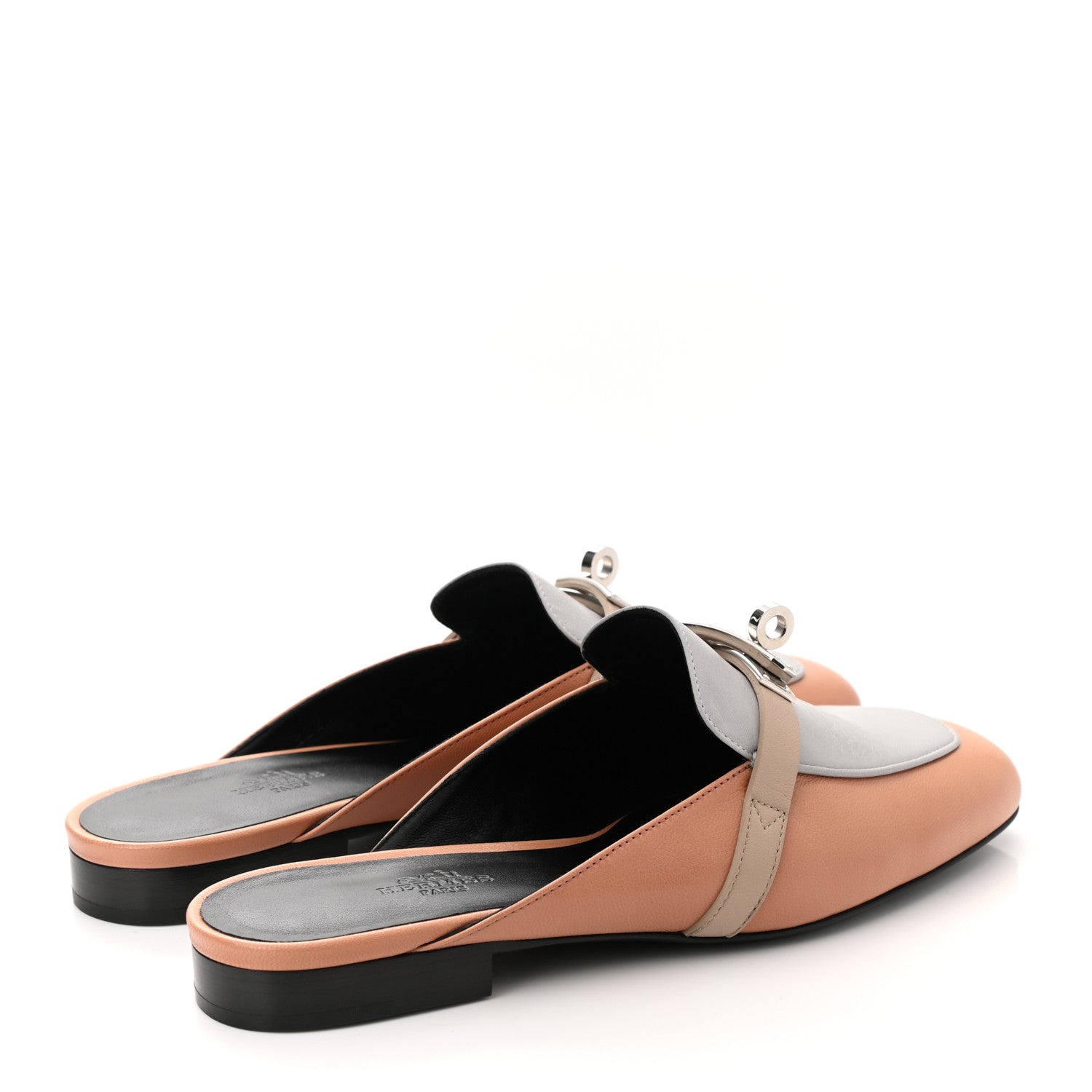 Hermes Goatskin Oz Mules 36.5 Rose Aube Multicolore 4 of 8