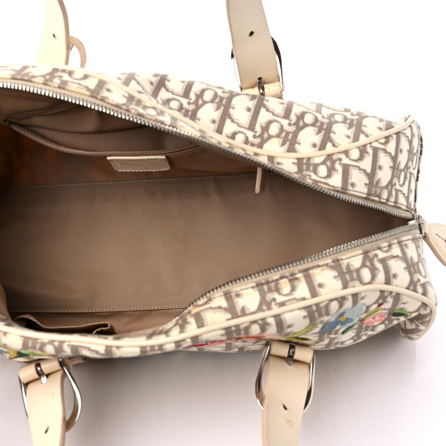 Monogram Vintage Flowers Bowler Beige