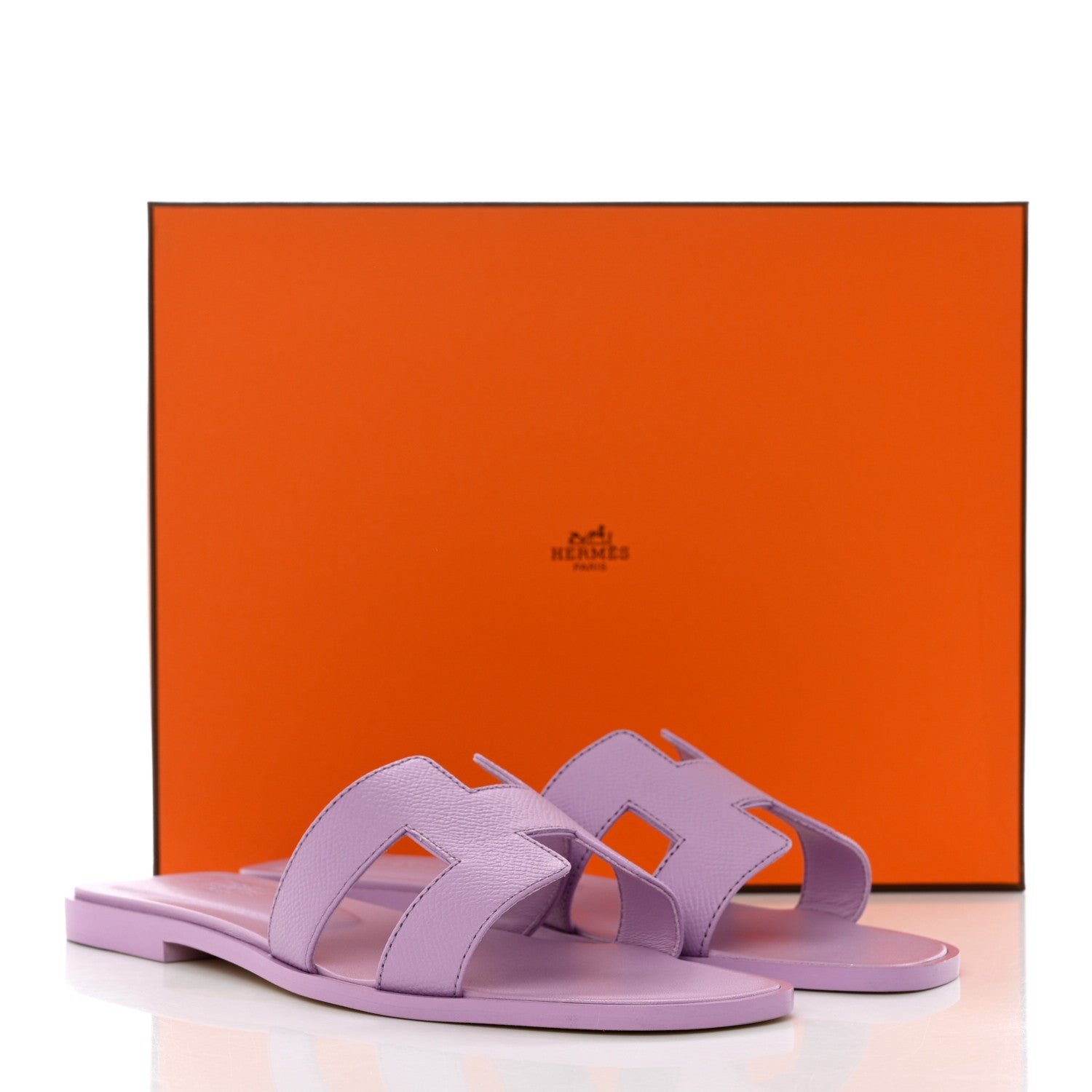 Hermes Epsom Oran Sandals 38 Violet Amethyste 10 of 10