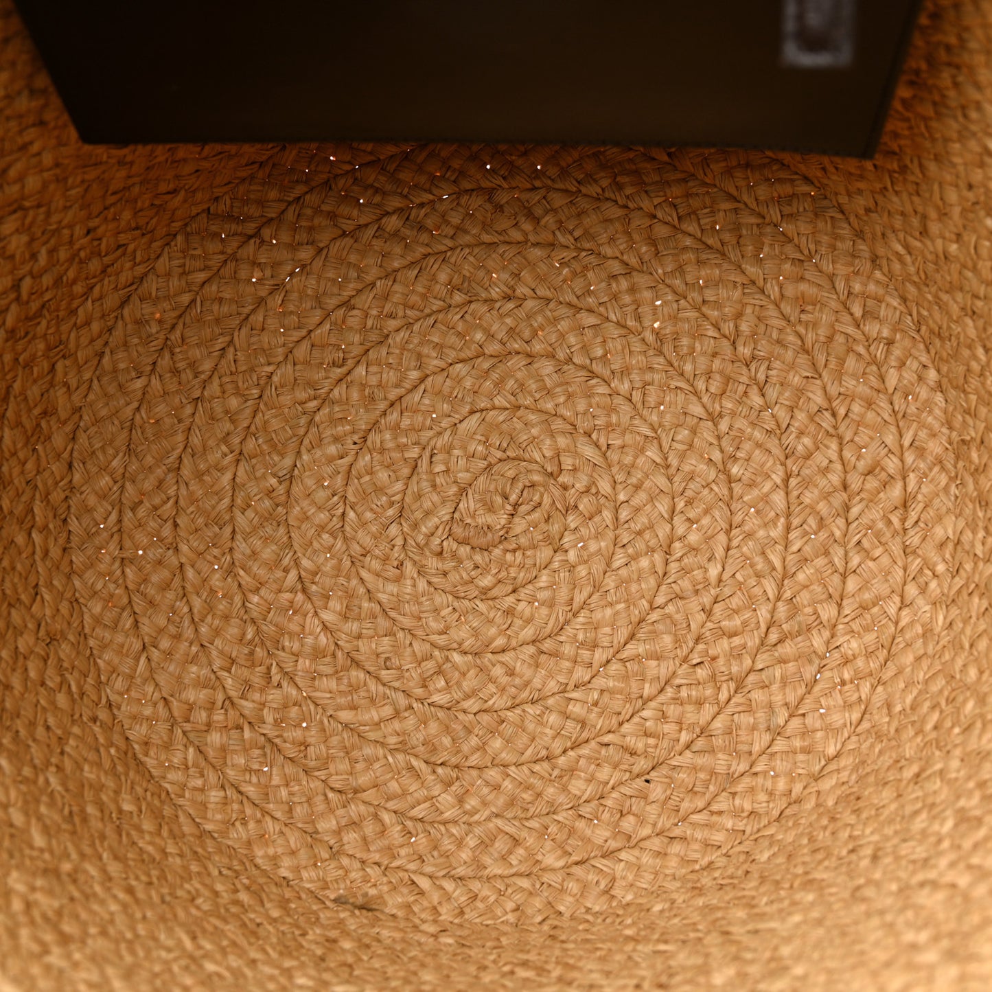Raffia Calfskin Medium Panier Tote