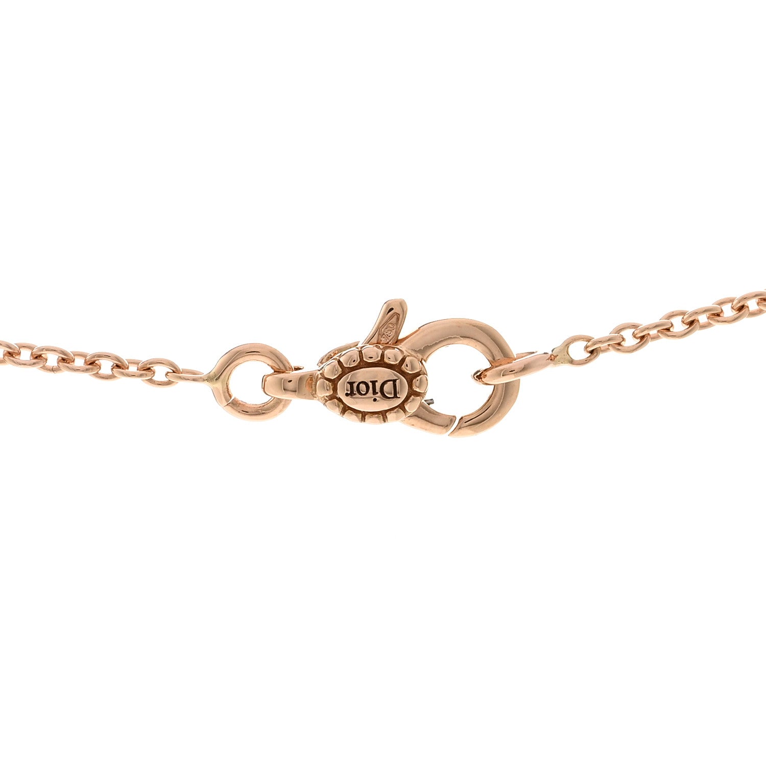 Christian Dior 18K Rose Gold Diamond XS Rose Des Vents Necklace 5 of 6