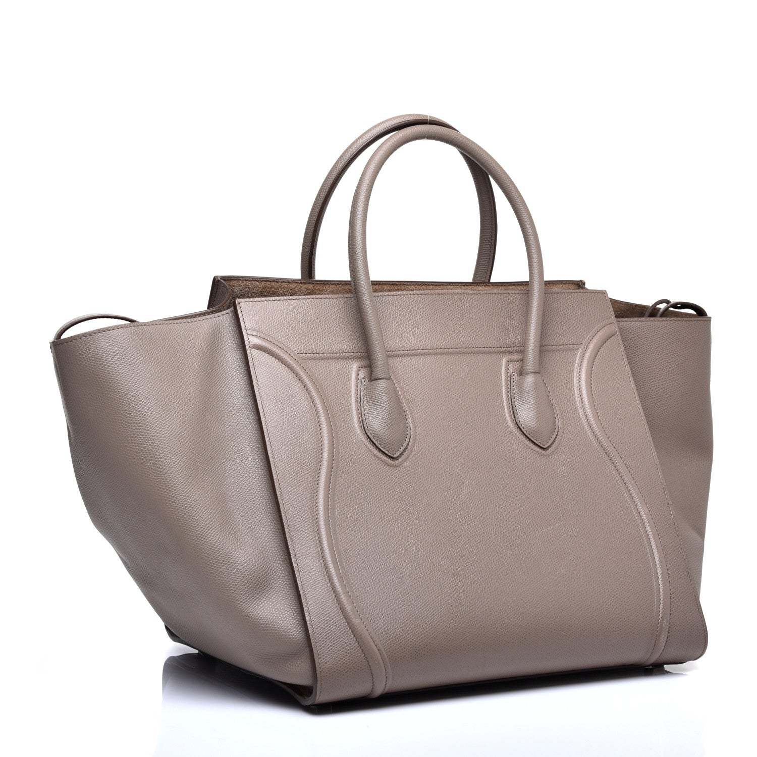 Celine Baby Grained Calfskin Medium Phantom Luggage Taupe 3 of 11