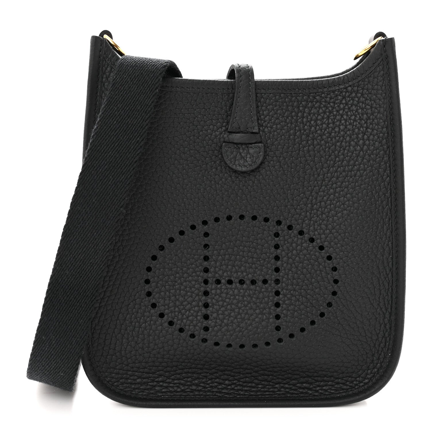 Hermes Taurillon Clemence Evelyne TPM Black 1 of 11