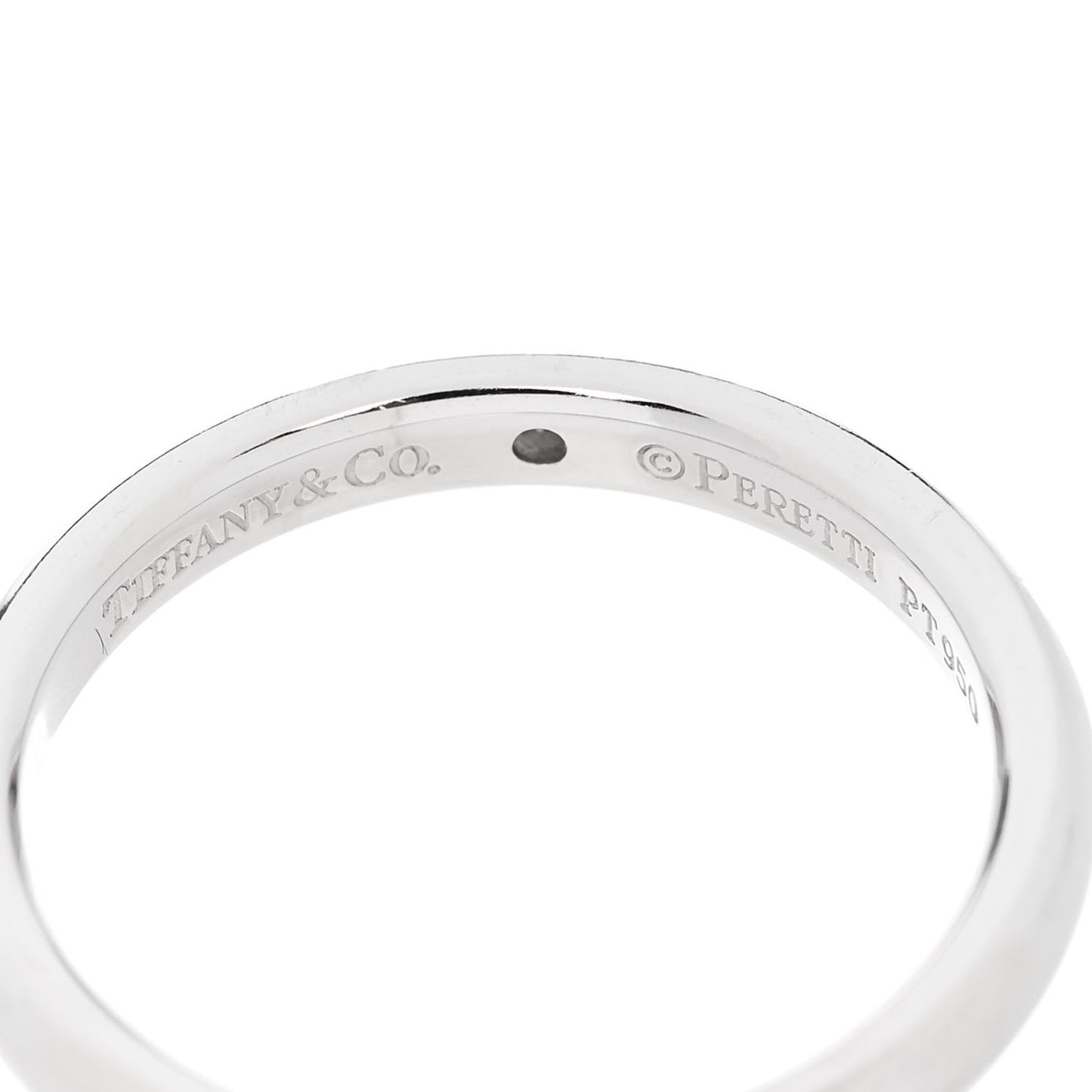 Platinum Diamond Elsa Peretti Band Ring 54 7