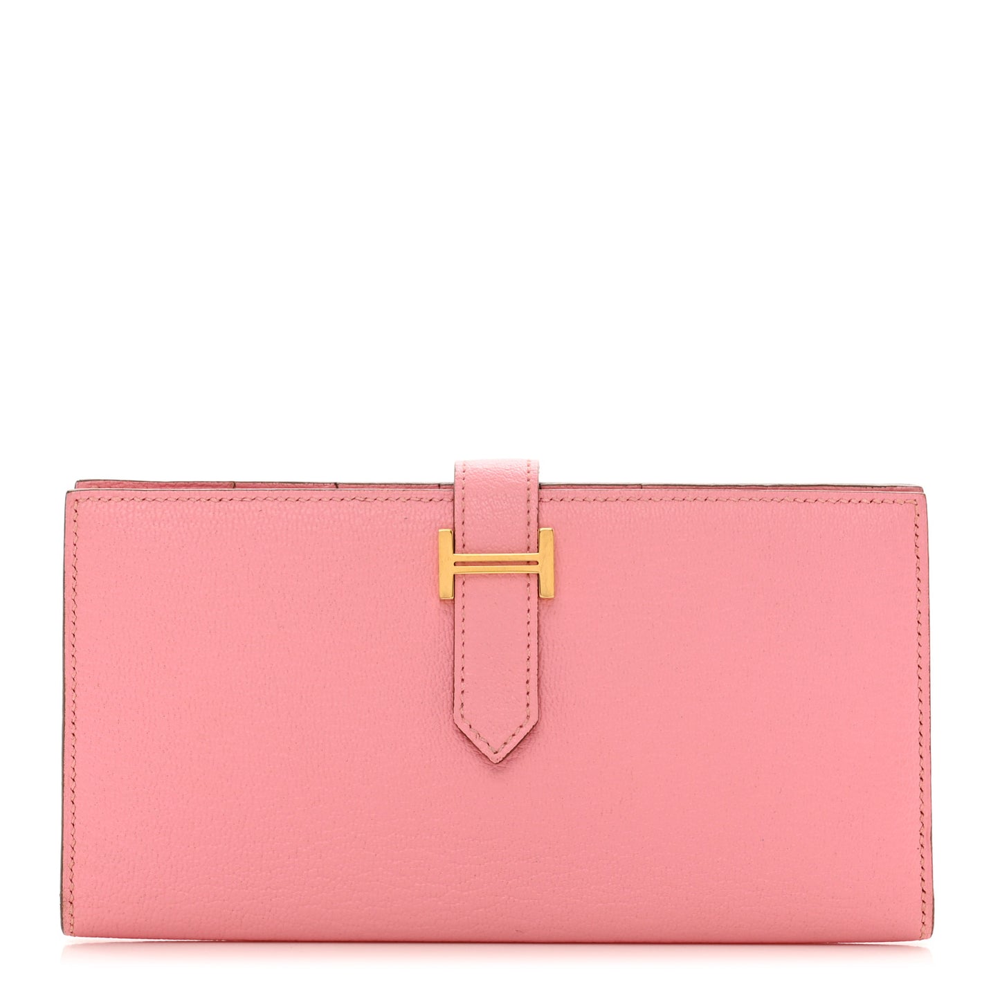 Chèvre Mysore Bearn Gusset Wallet Rose Confetti