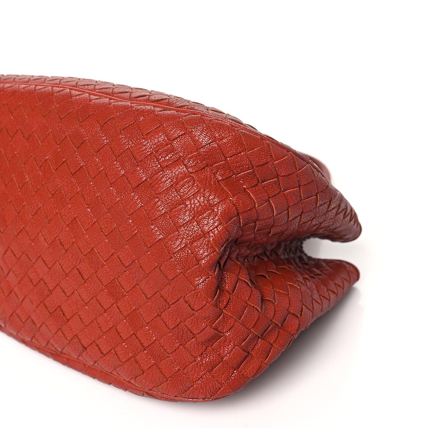 Nappa Intrecciato Woven Tote Terracota