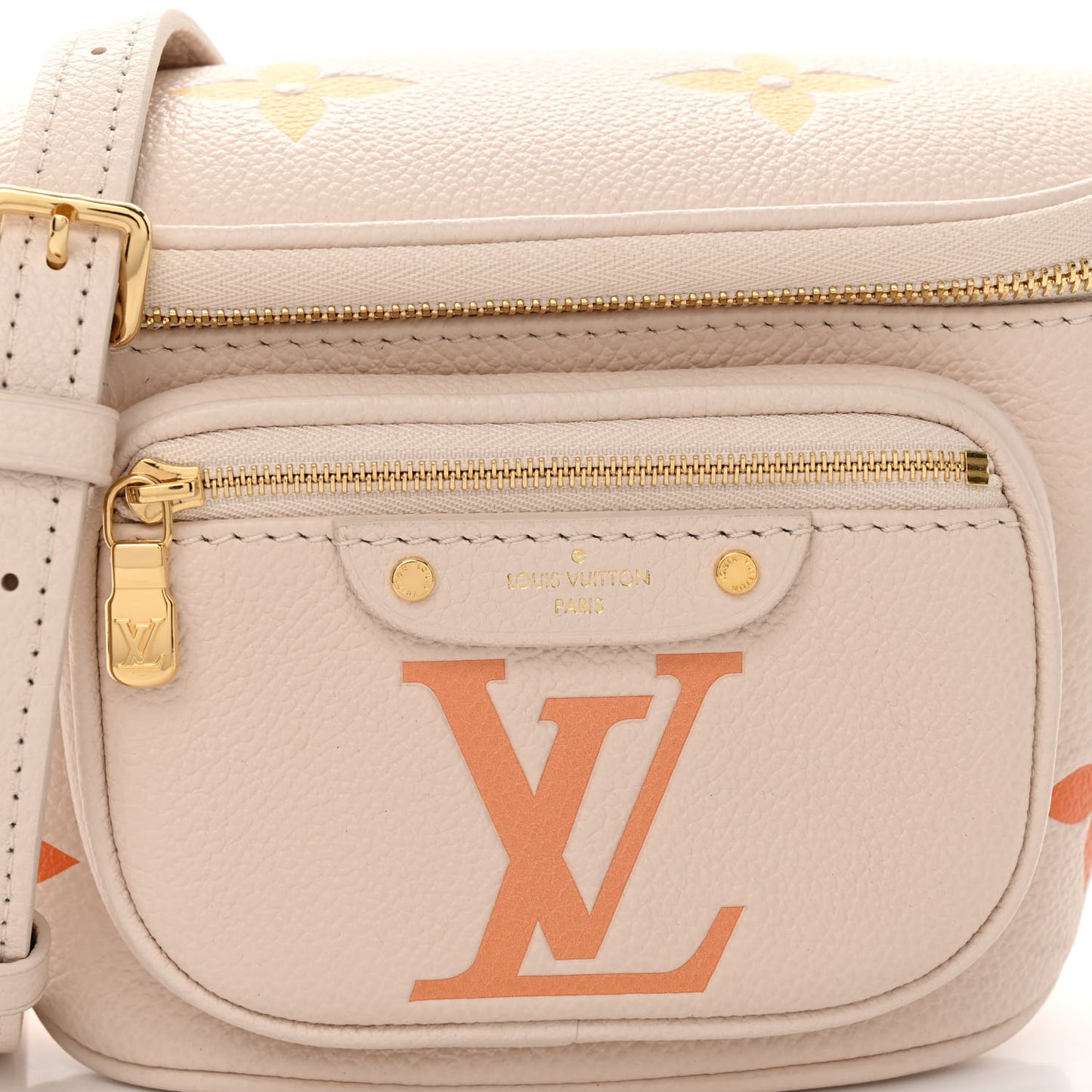 Empreinte Monogram Giant Mini By The Pool Bumbag Cream Saffron