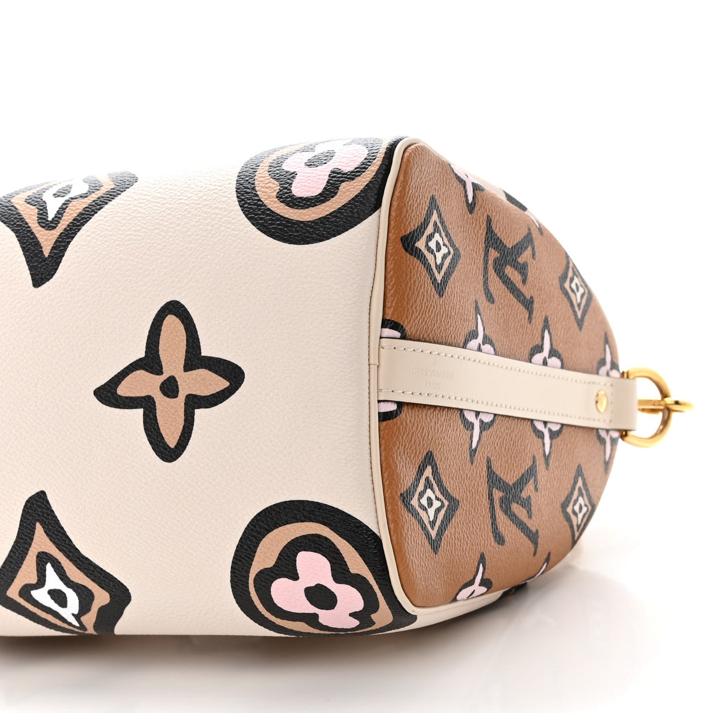 Monogram Giant Wild At Heart Speedy Bandouliere 25 Creme