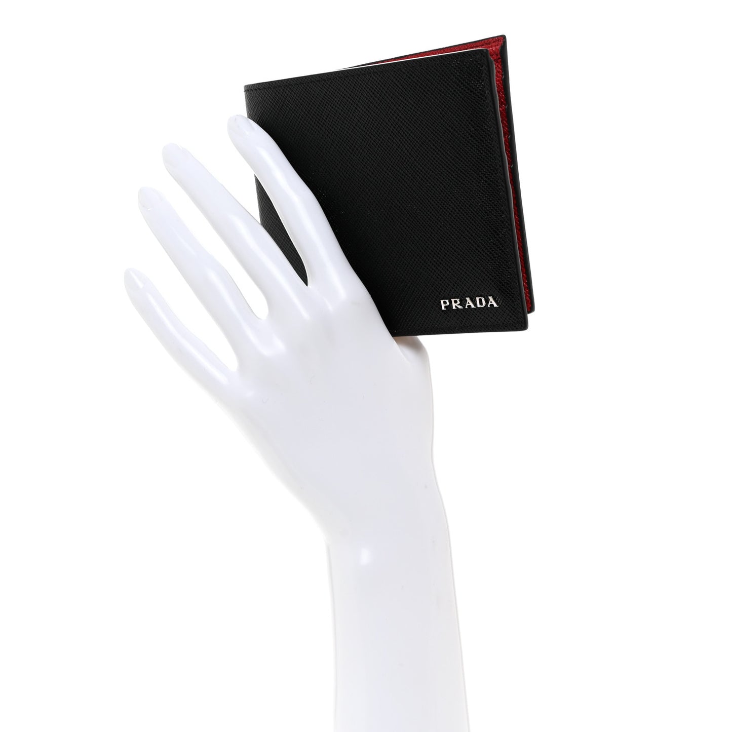 Saffiano Bi-Fold Wallet Black Fuoco