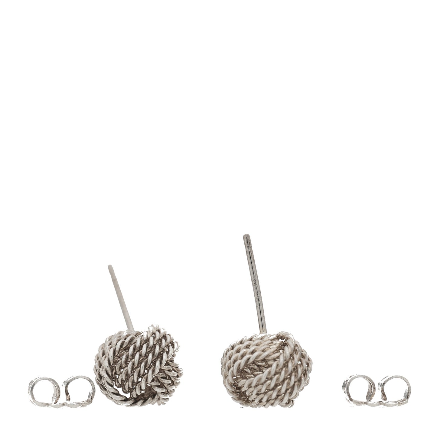 Sterling Silver Twist Knot Earrings