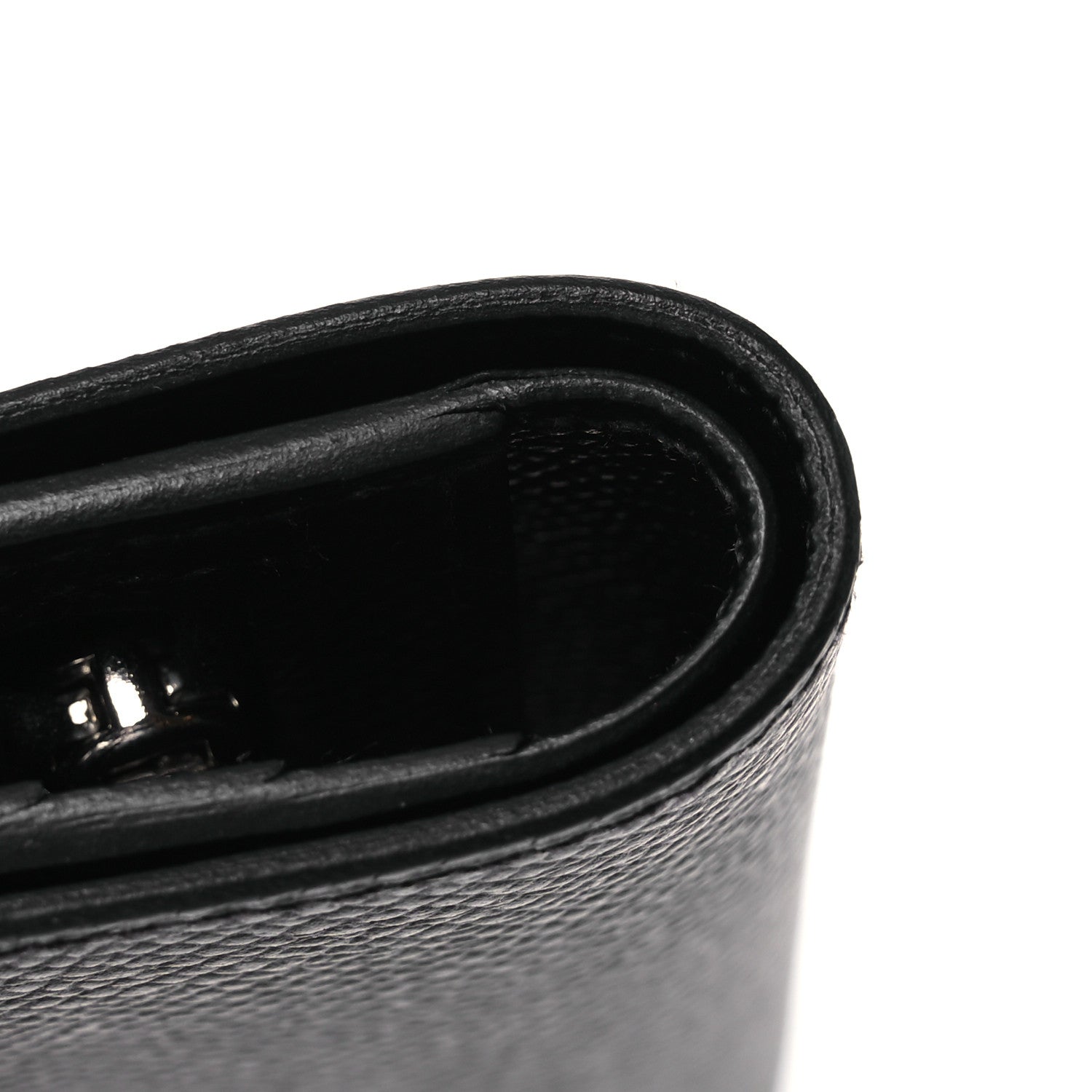 Hermes Epsom Bearn Compact Wallet Black 12 of 13