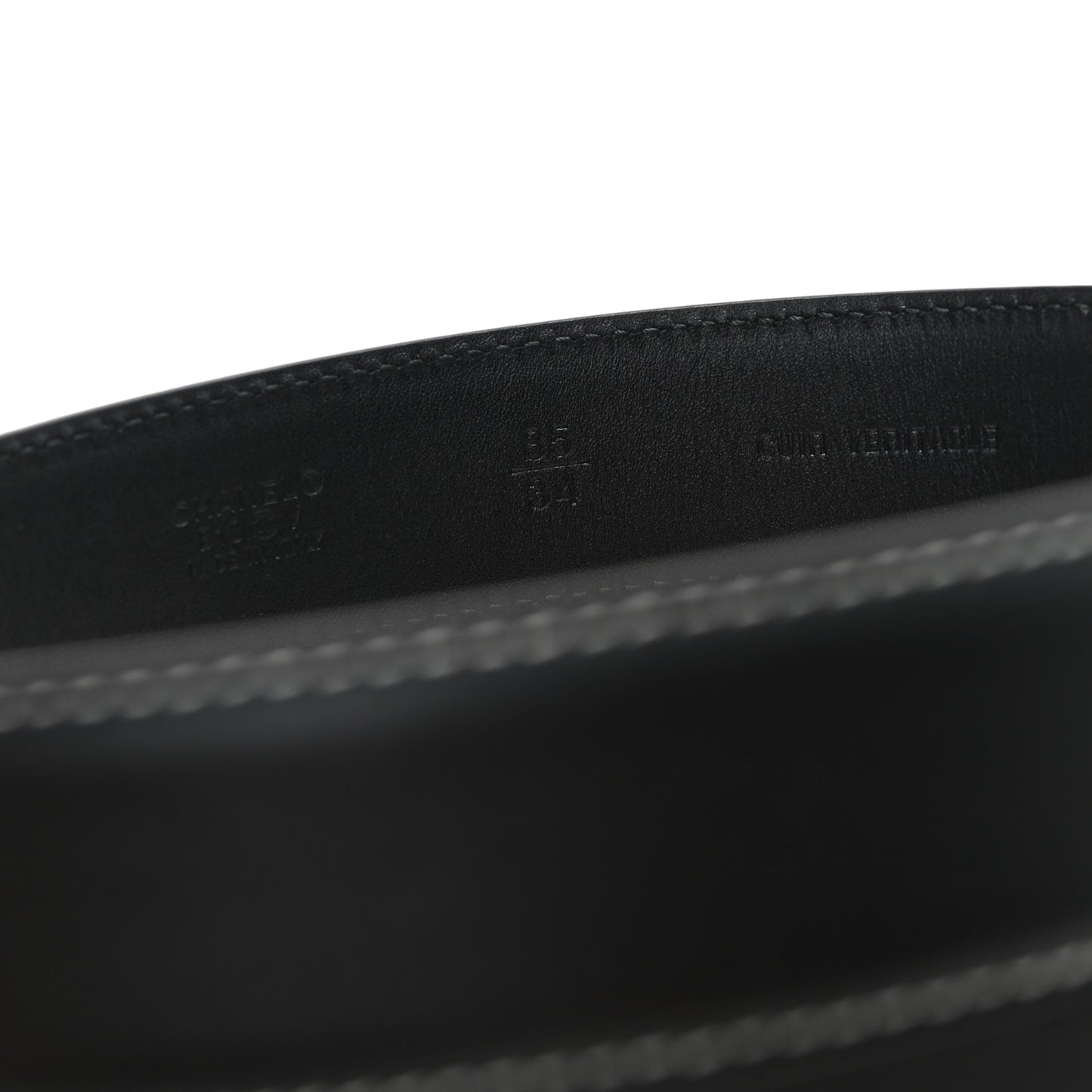 Calfskin CC Belt 85 34 Black