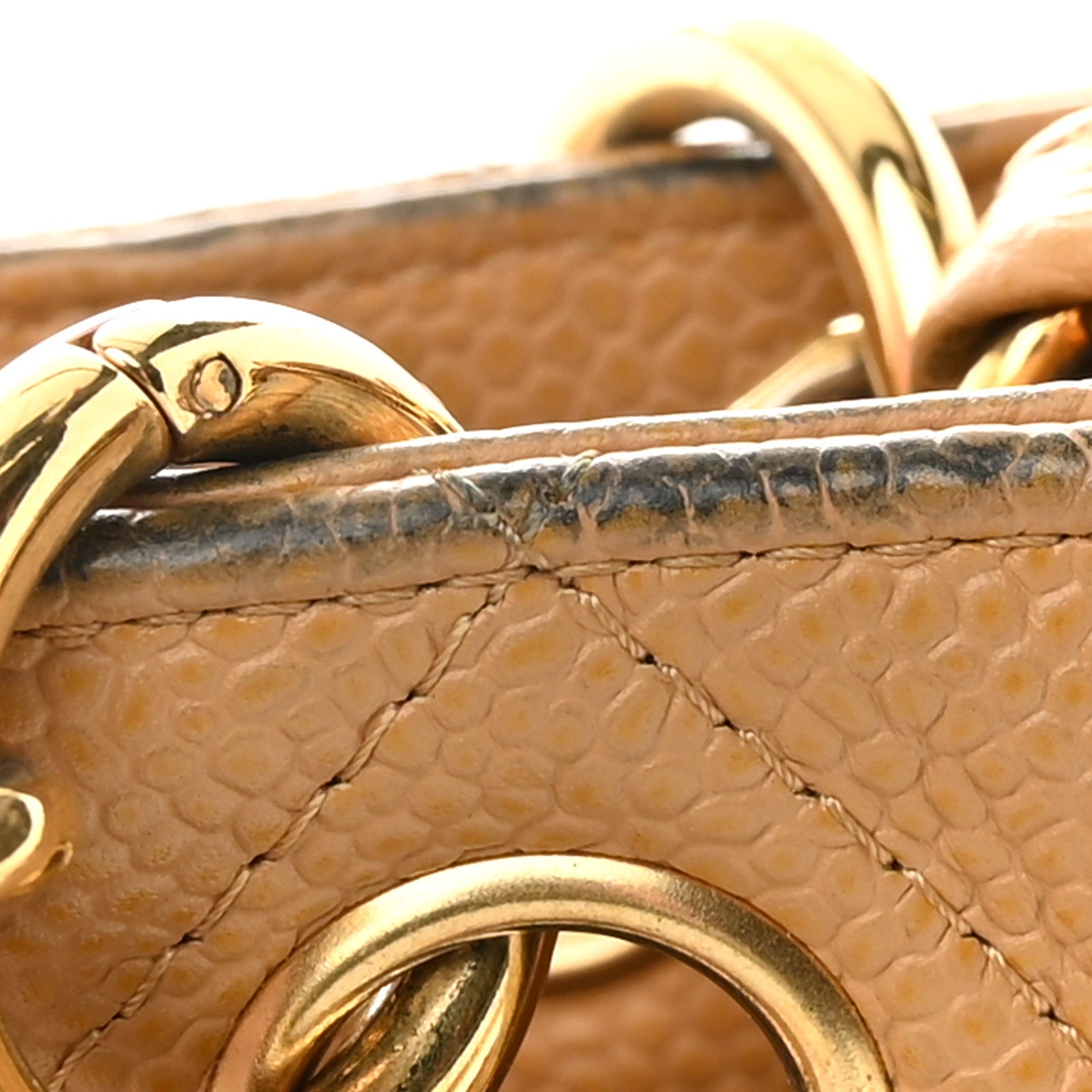 Chanel Caviar Quilted Petit Shopping Tote PST Dark Beige 14 of 16