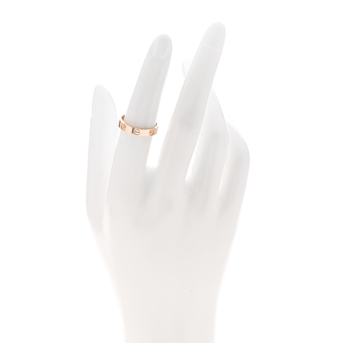 18K Pink Gold 3.5mm LOVE Wedding Band Ring 52 6