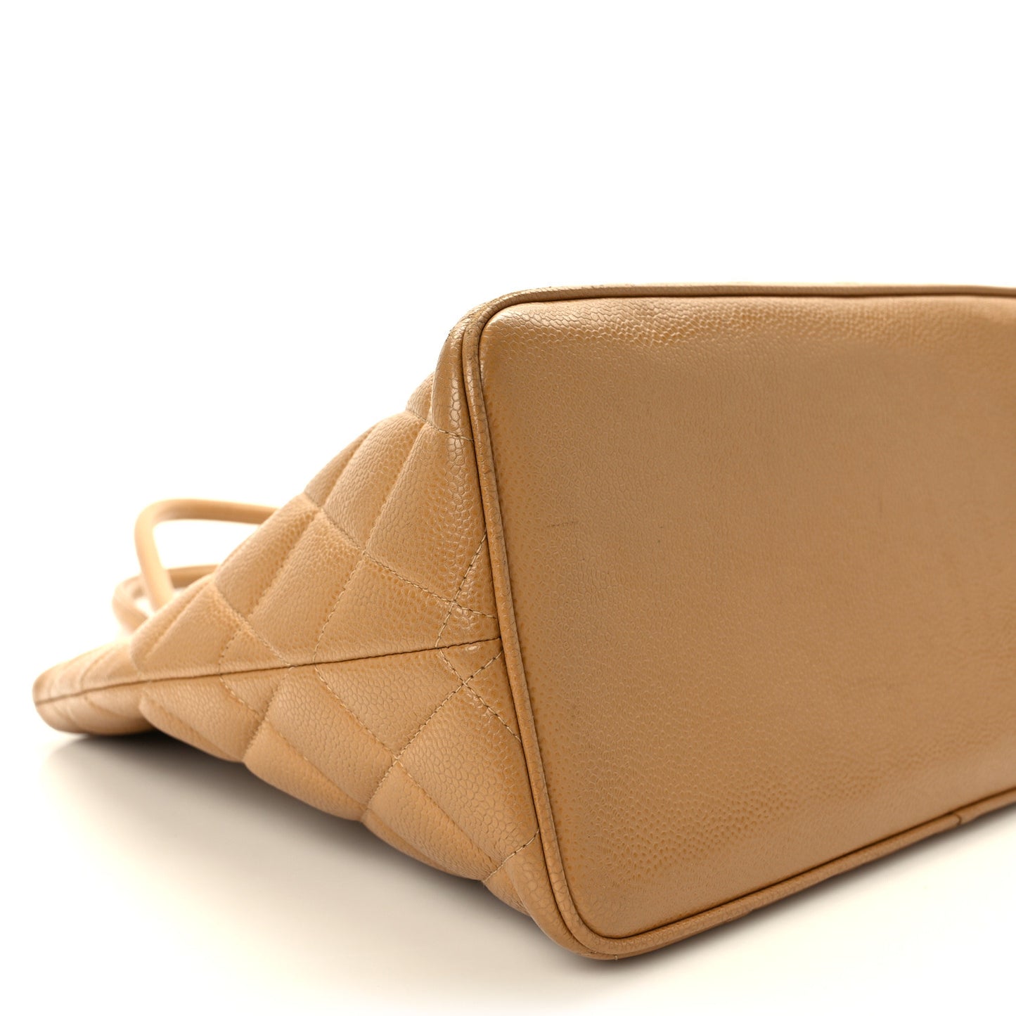 Caviar Quilted Medallion Tote Beige