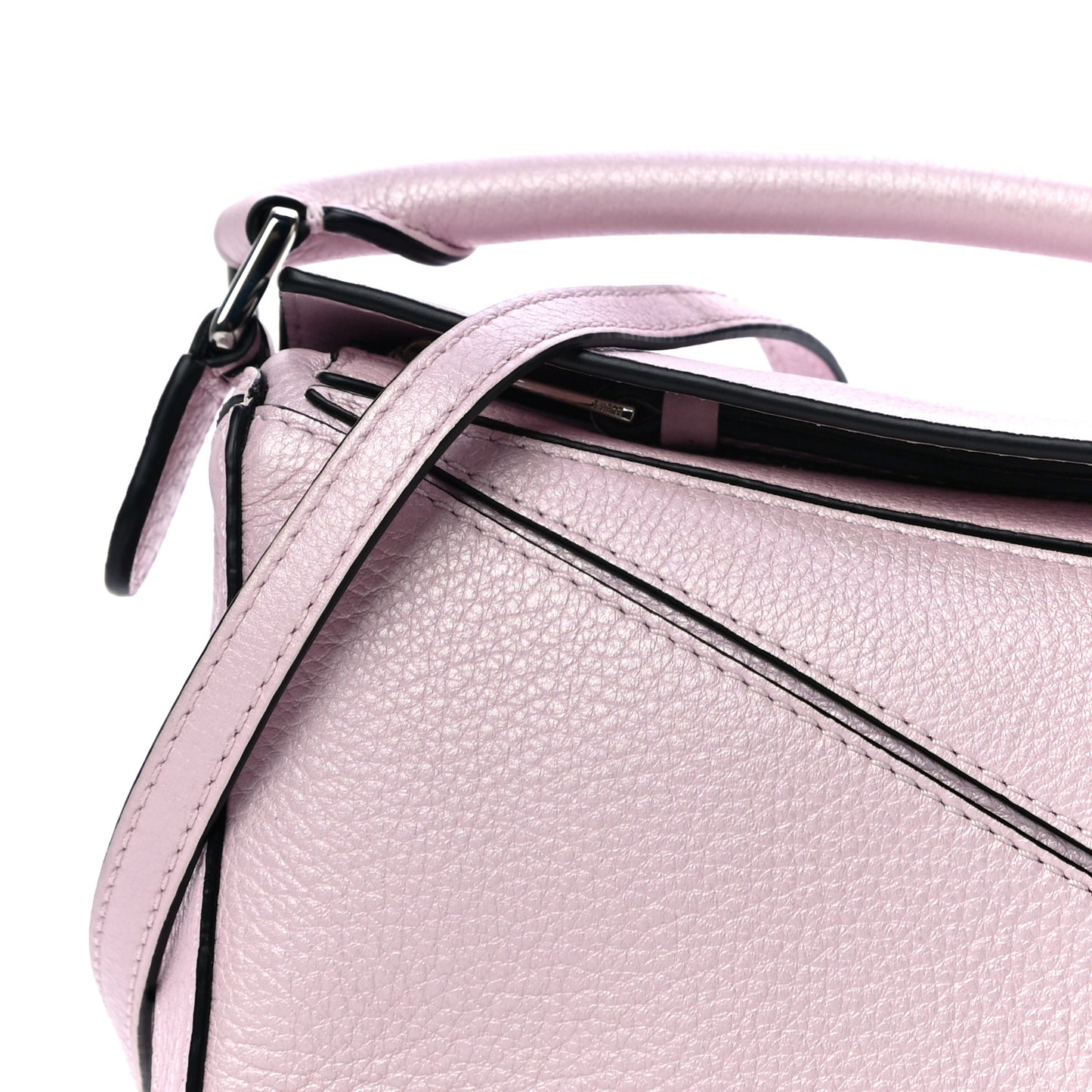 Calfskin Mini Puzzle Bag Icy Pink