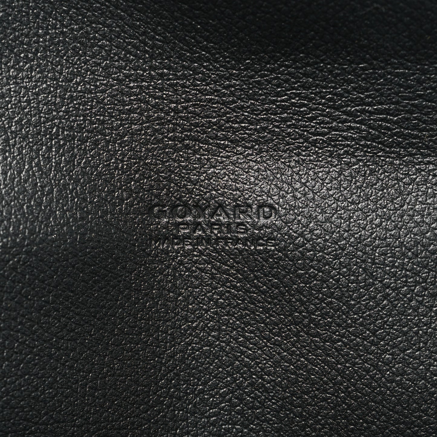 Goyardine Calfskin Chypre Wallet Pouch Black