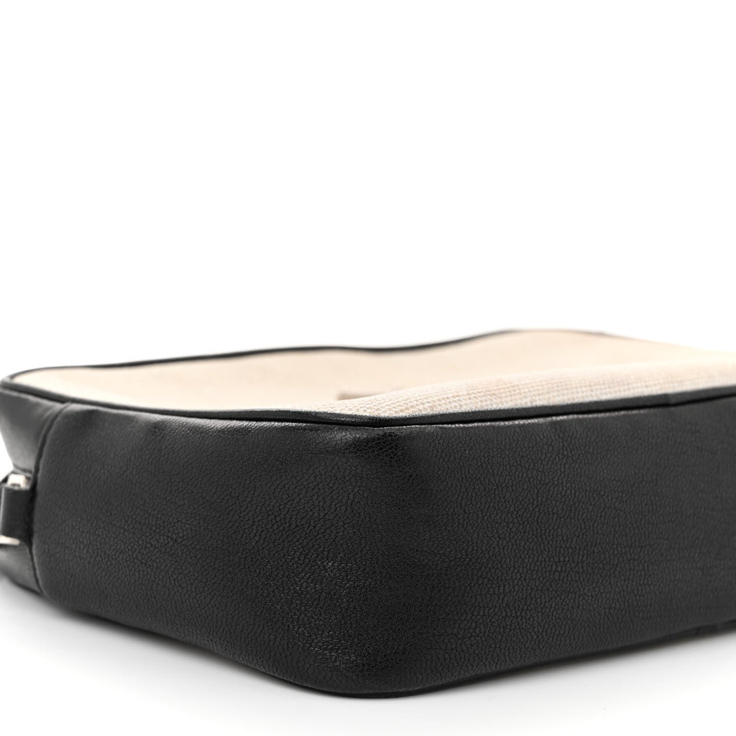 Linen Canvas Monogram Lou Camera Bag Black