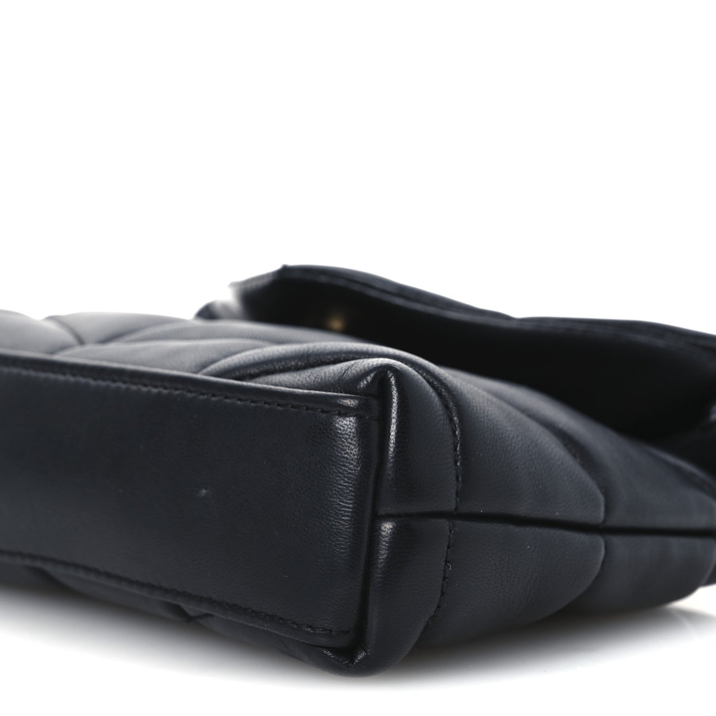 Lambskin Monogram Loulou Puffer Pouch Clutch Black