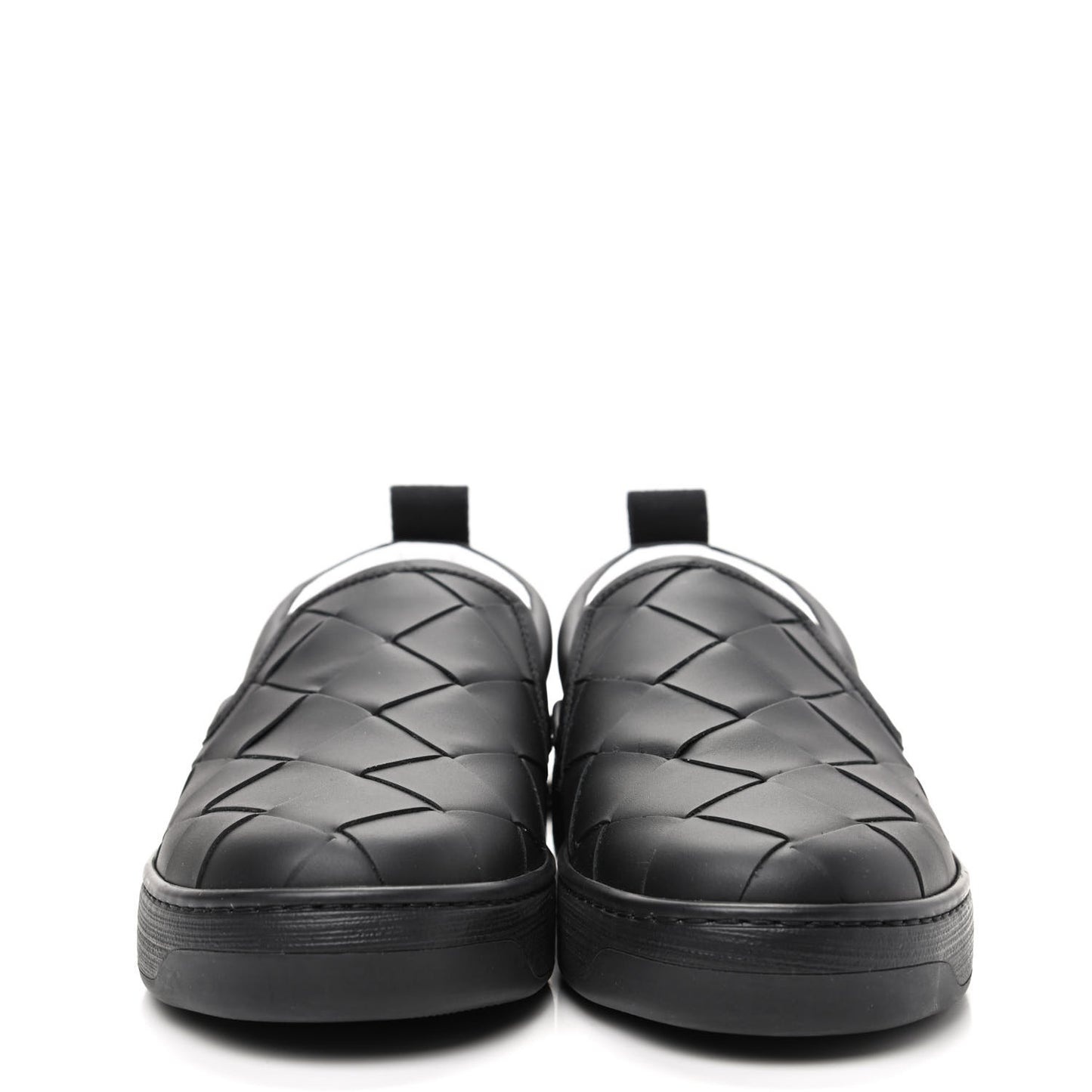 Nappa Intrecciato Slip On Sneakers 40 Black