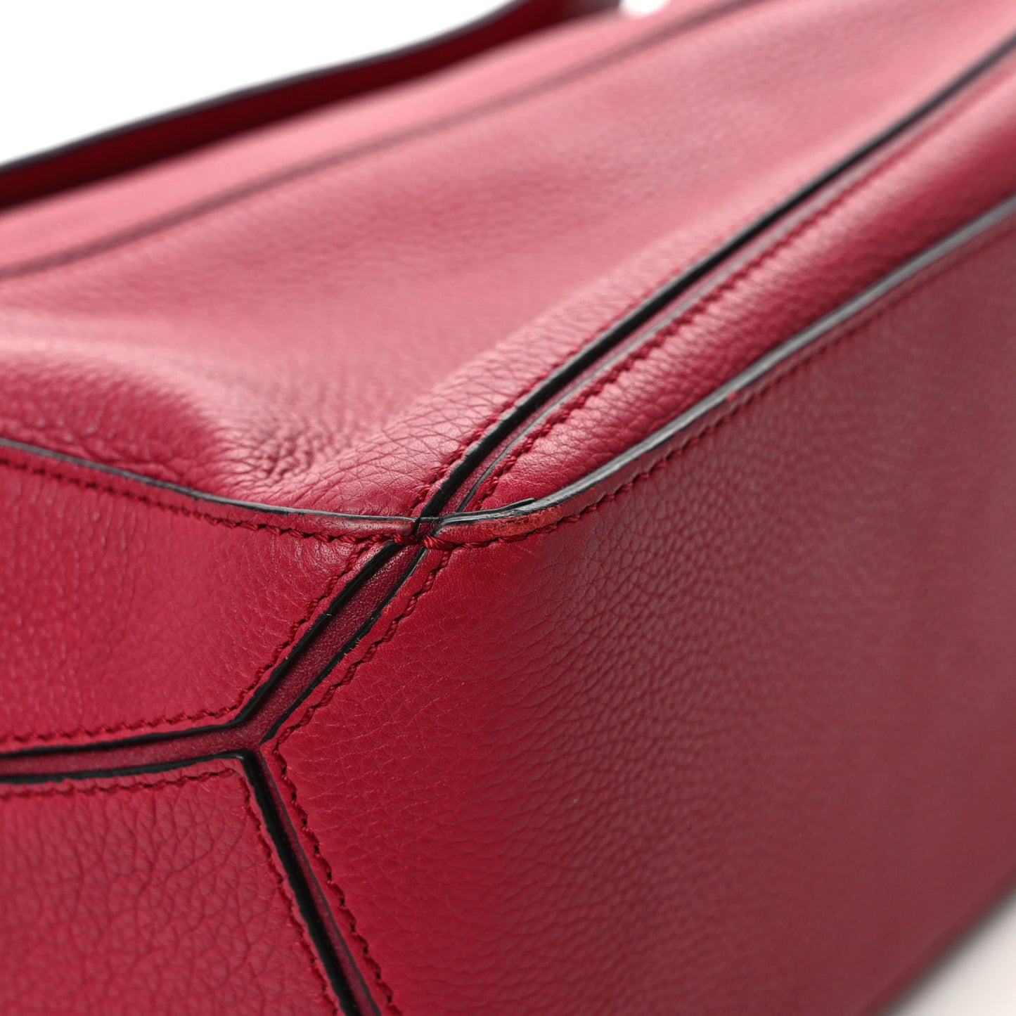 Calfskin Small Puzzle Bag Rouge