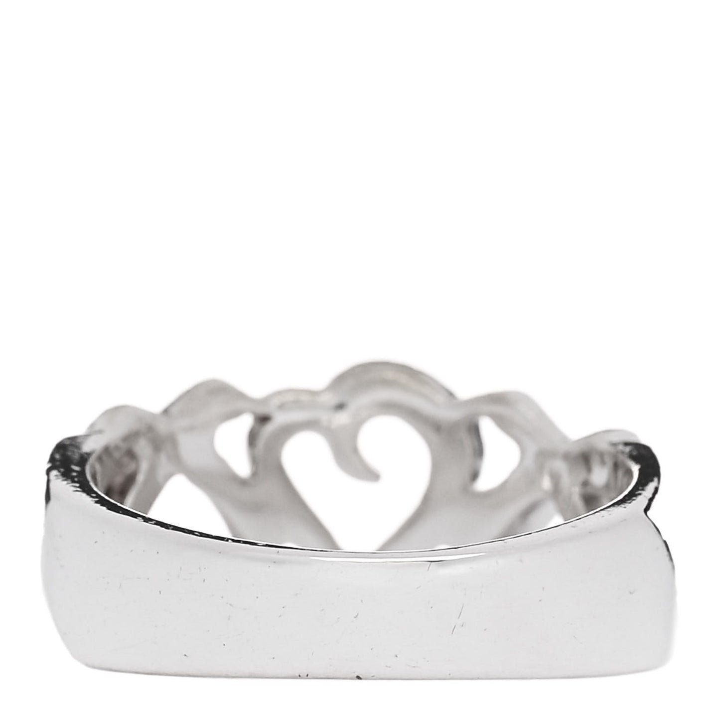 Sterling Silver Paloma Picasso Loving Heart Band Ring 50 5.5