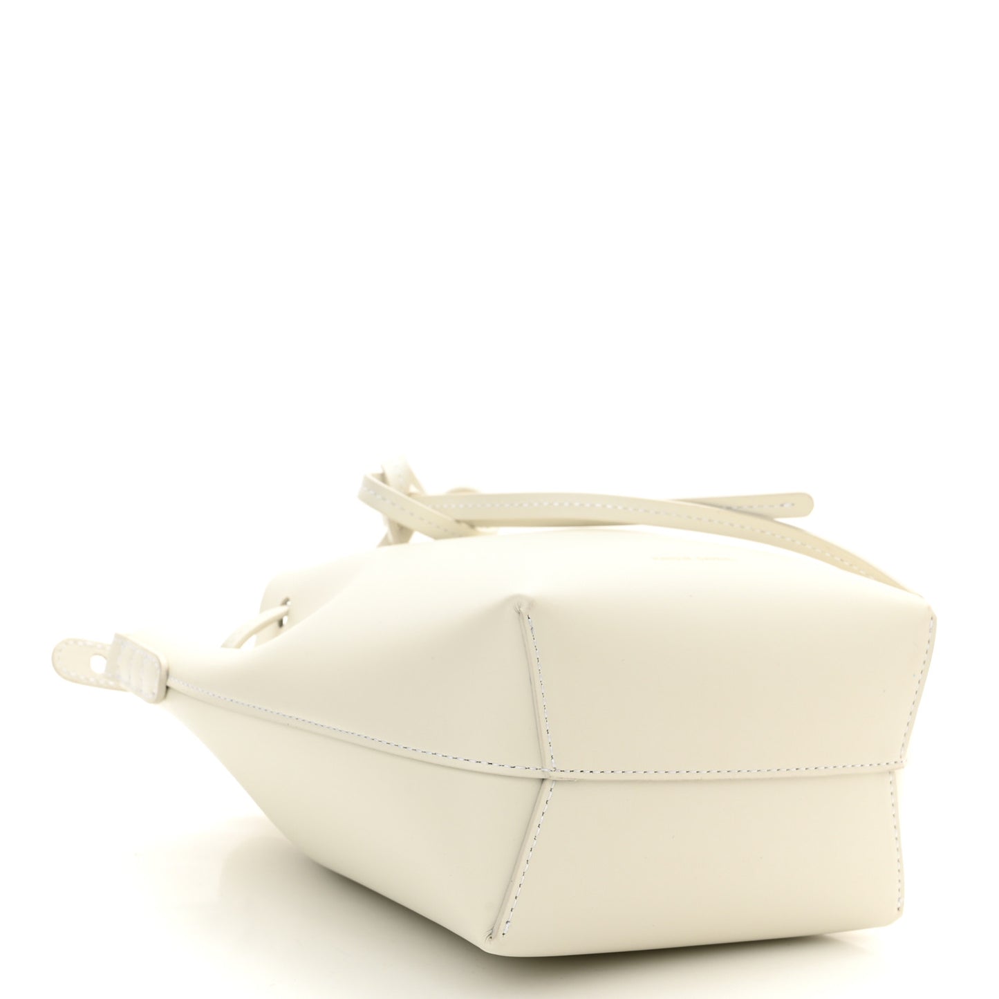 Calfskin Mini Bucket Bag White