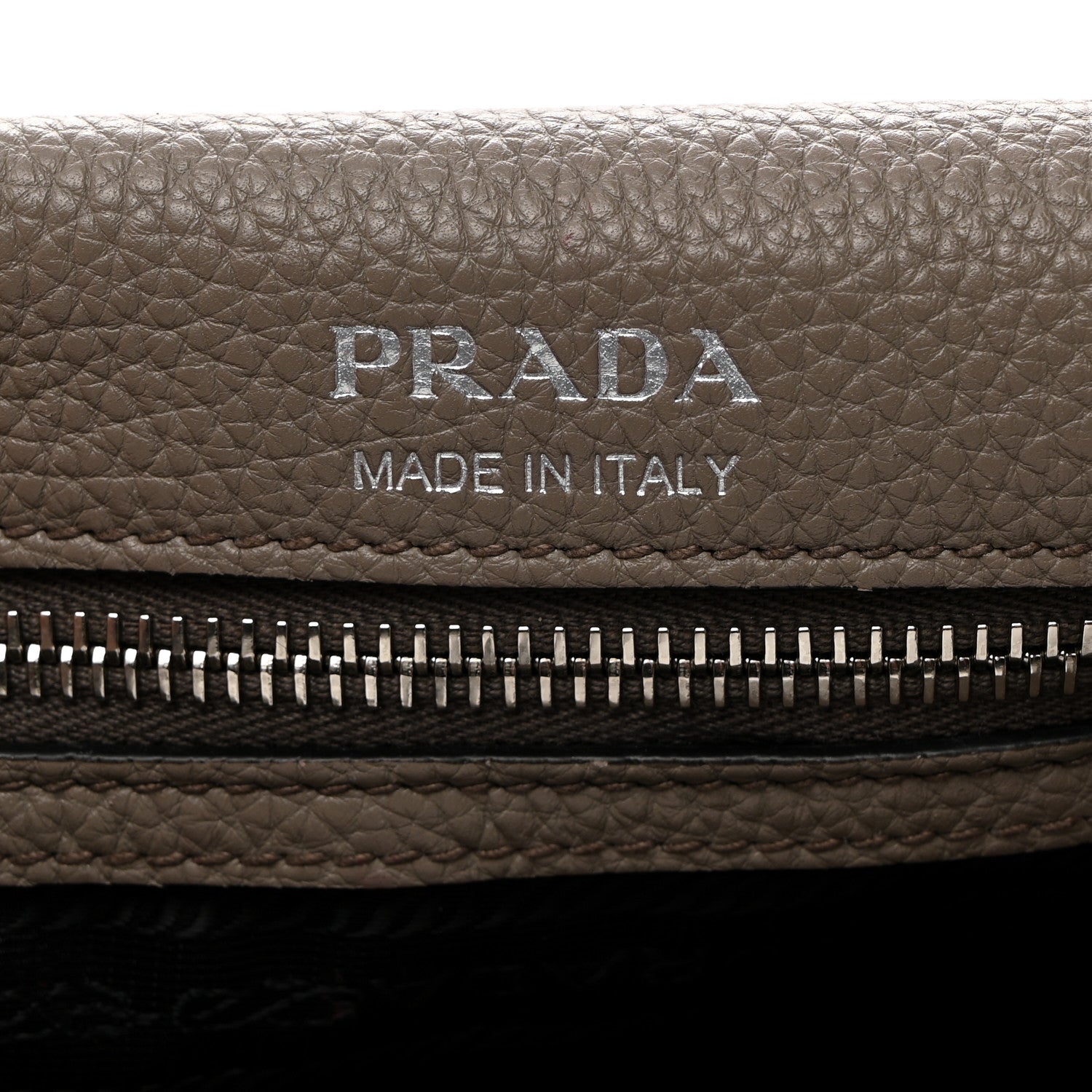 Prada Vitello Daino Soft Flap Crossbody Argilla 6 of 10