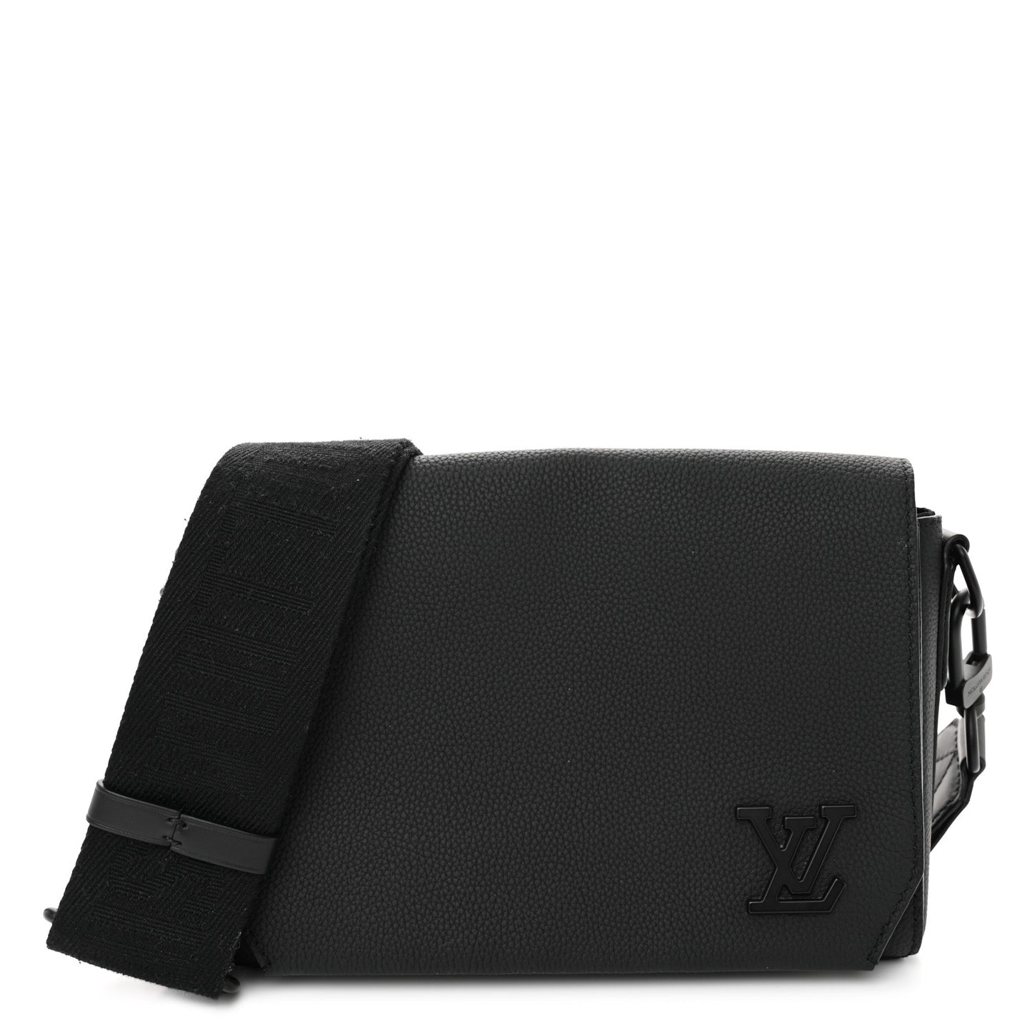 Calfskin Aerogram Takeoff Messenger PM Black