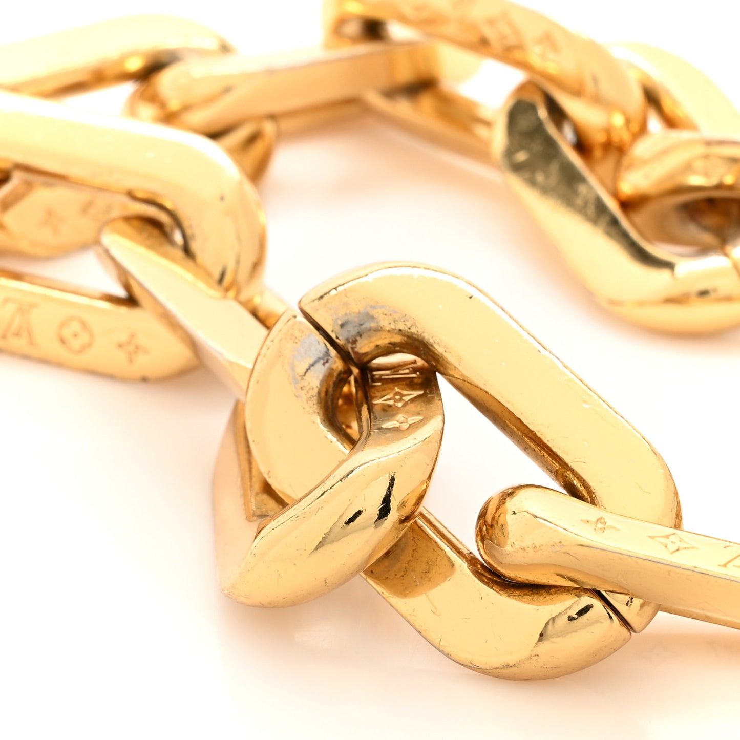 Metal Coussin Chain Strap Gold