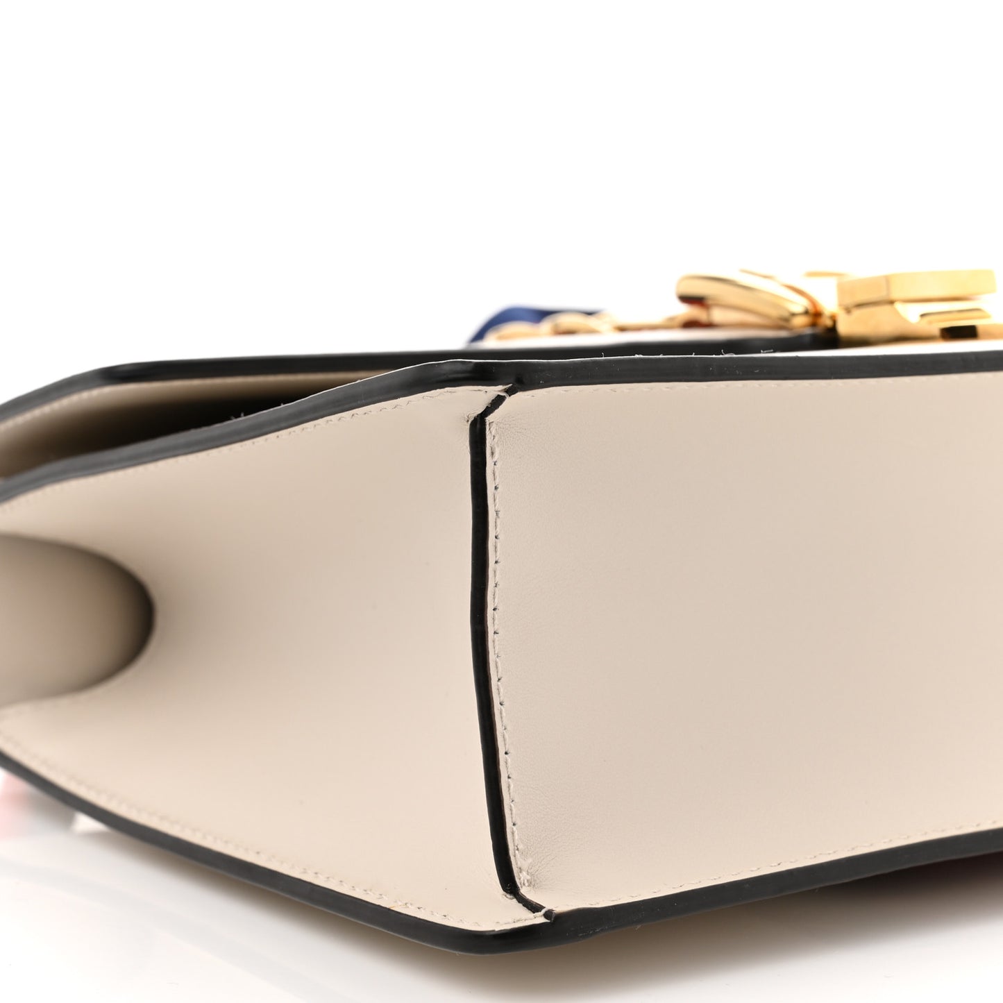 Calfskin Small Sylvie Shoulder Bag Off White