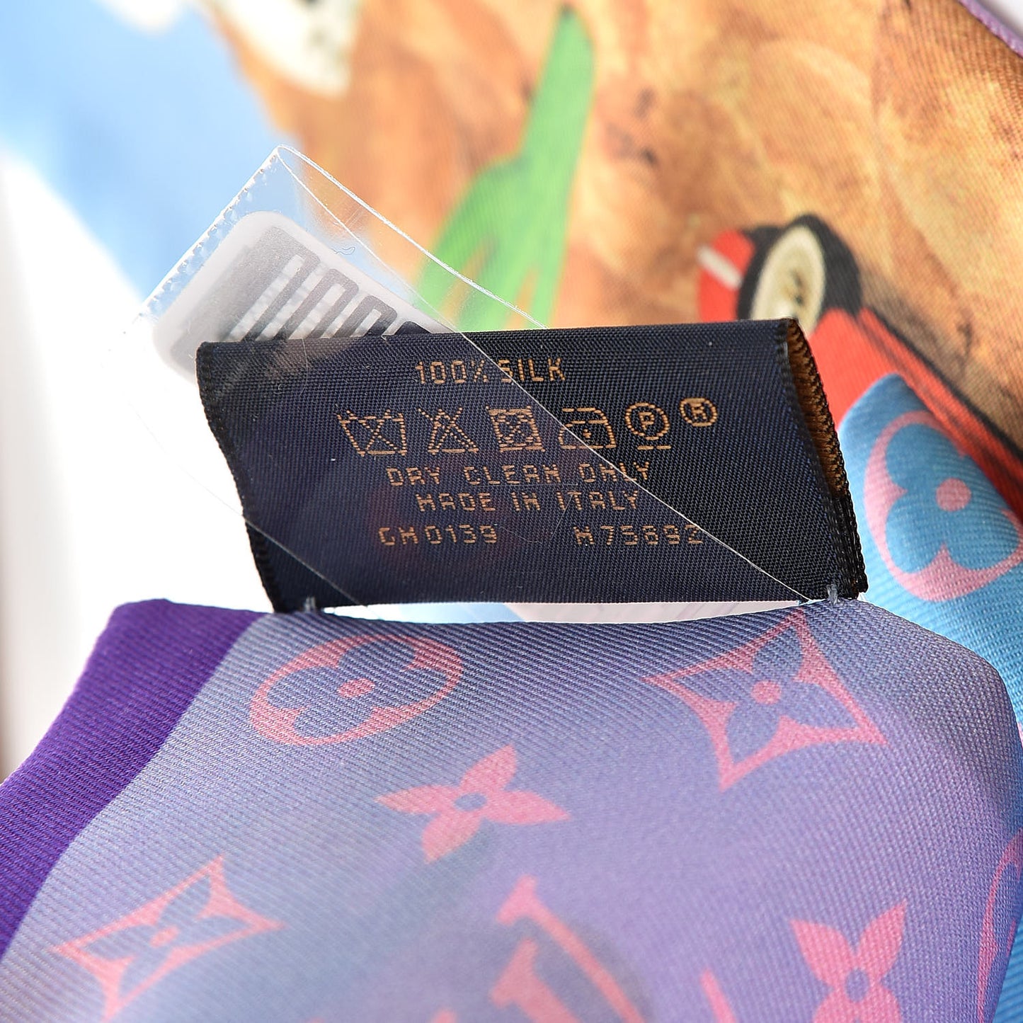 Silk Monogram Desperado Bandeau Blue
